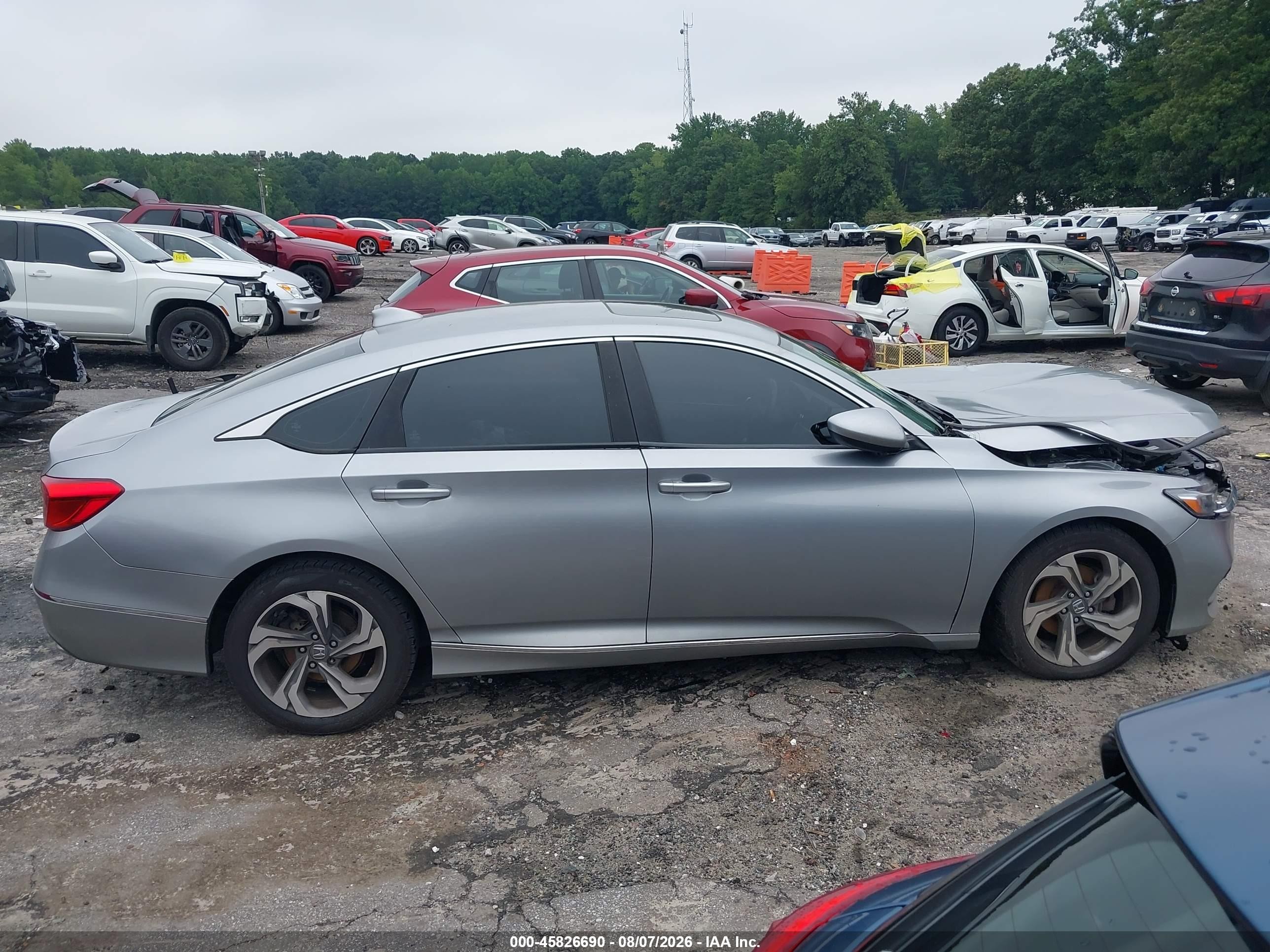 2020 Honda Accord Ex Silver vin: 1HGCV1F41LA039808