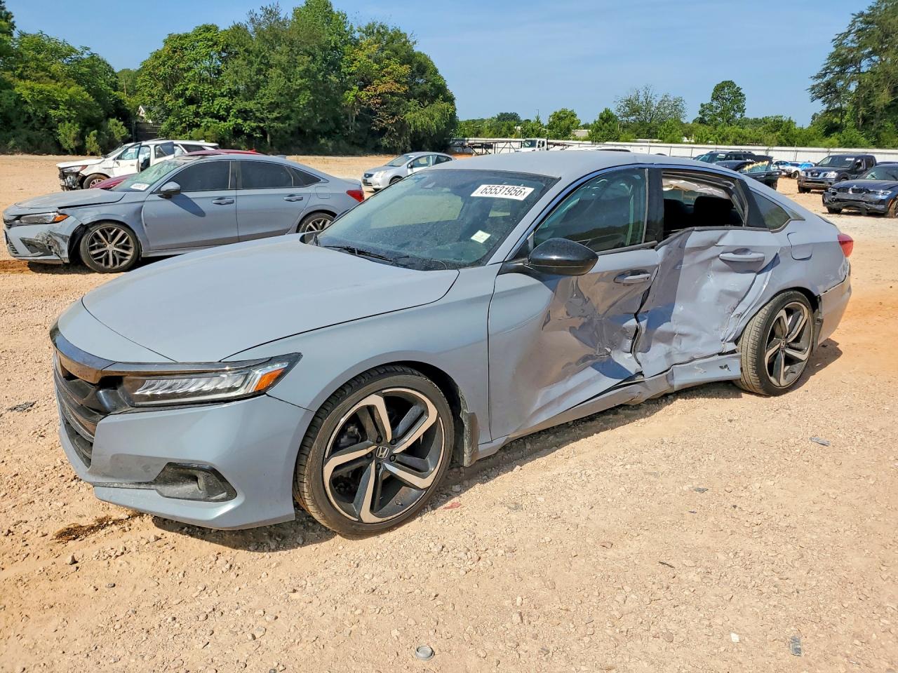 2022 Honda Accord Sport Se Gray vin: 1HGCV1F41NA016547
