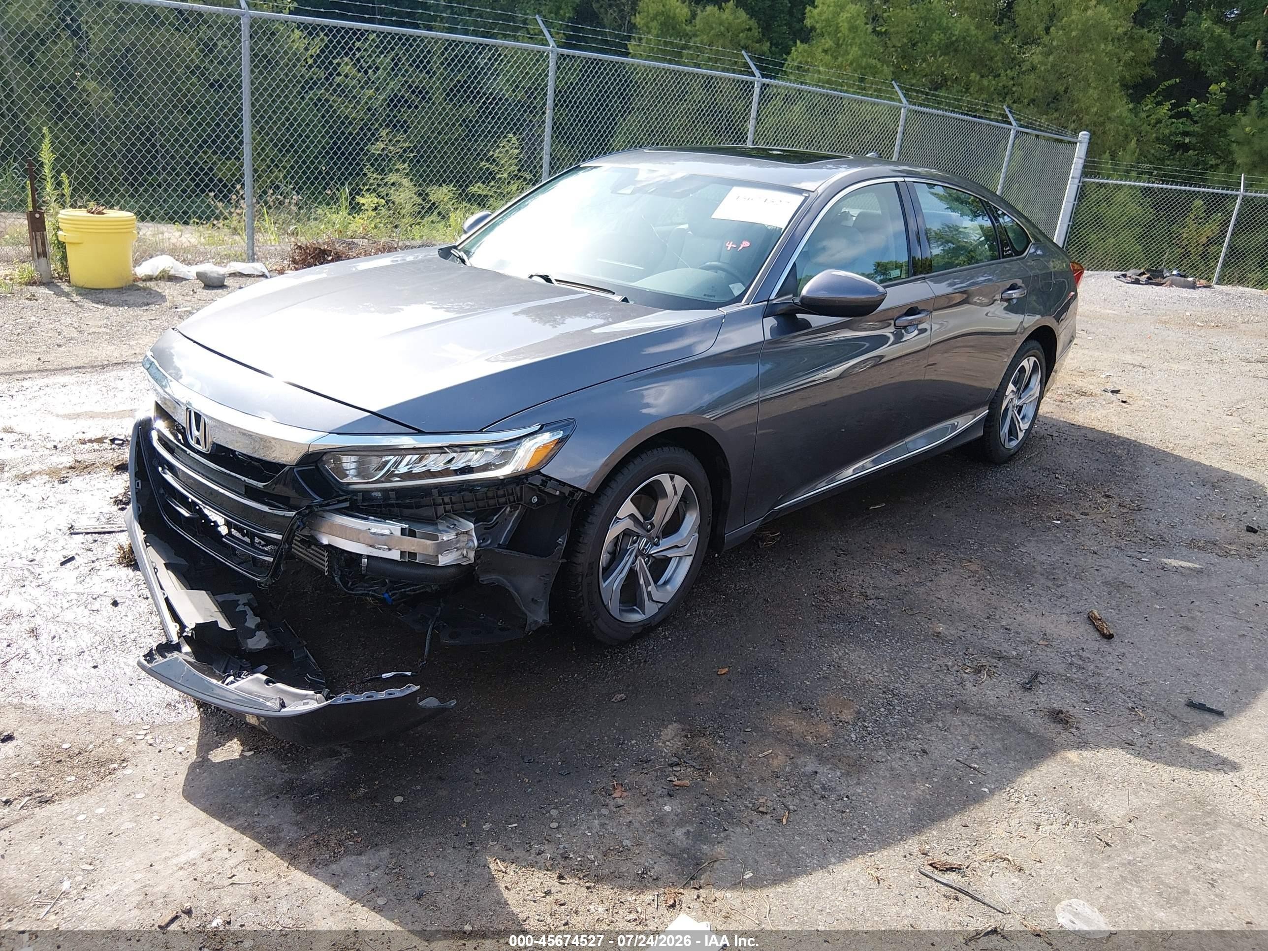 2018 Honda Accord Ex Gray vin: 1HGCV1F42JA062589