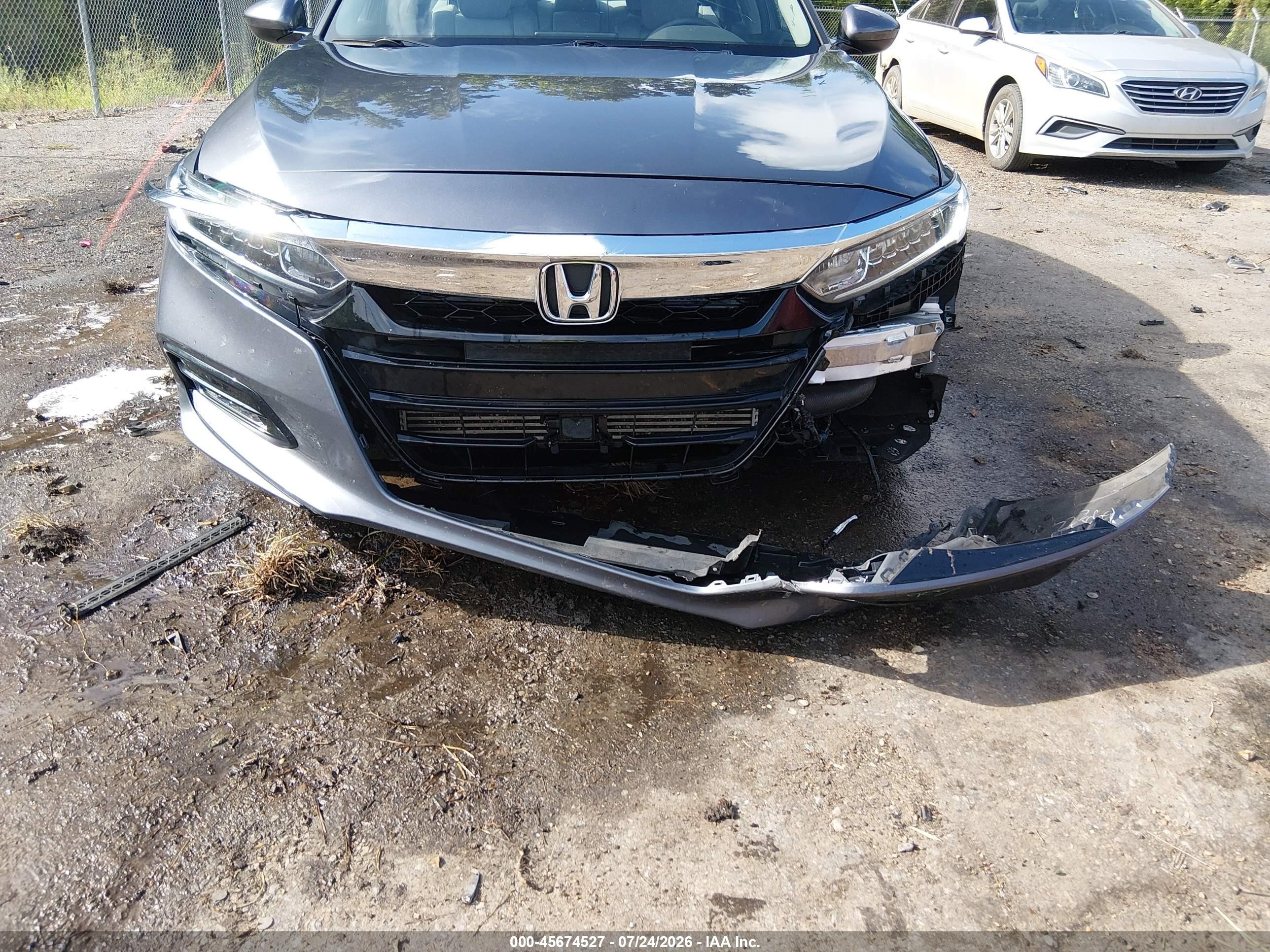 2018 Honda Accord Ex Gray vin: 1HGCV1F42JA062589