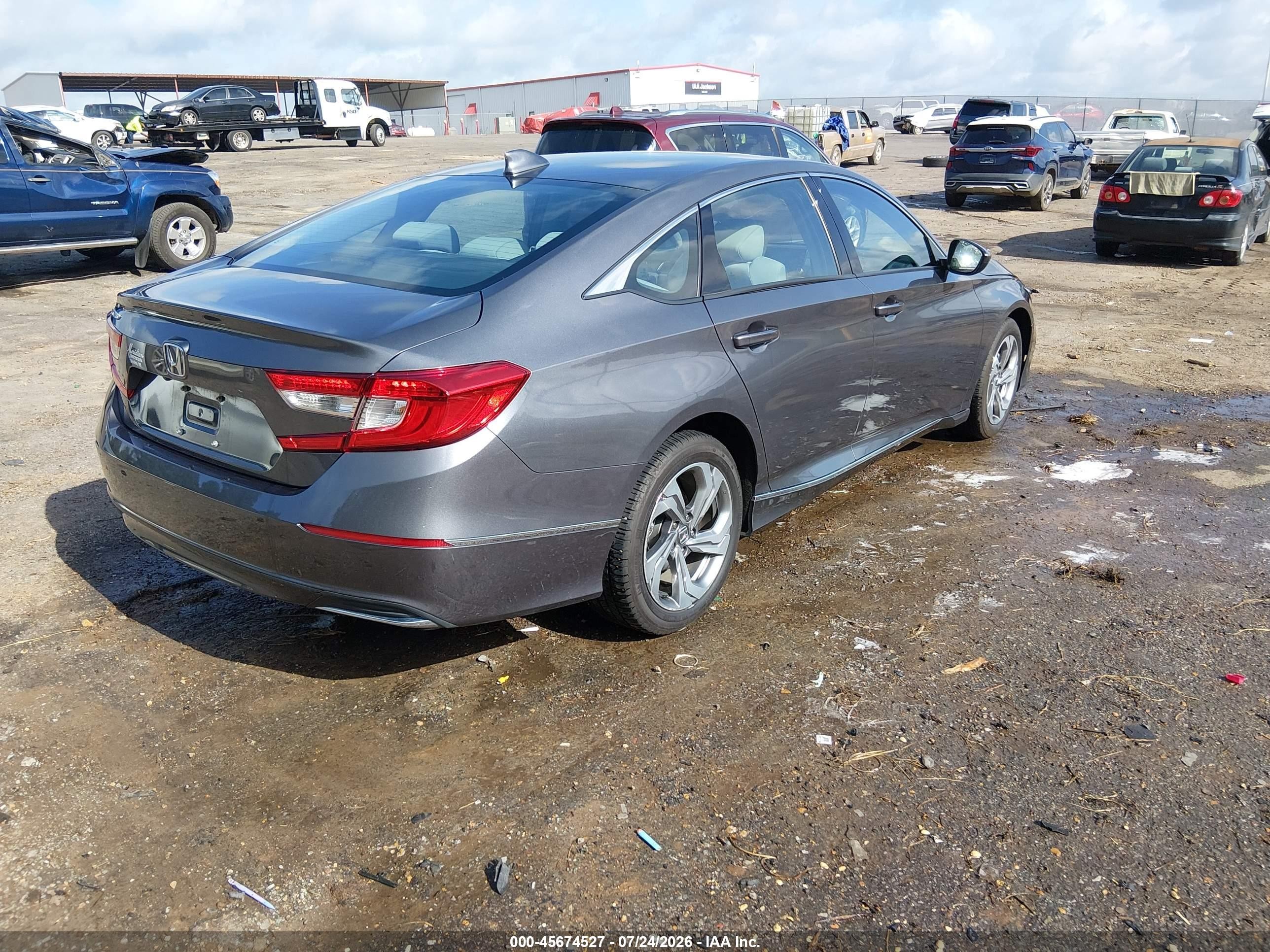 2018 Honda Accord Ex Gray vin: 1HGCV1F42JA062589