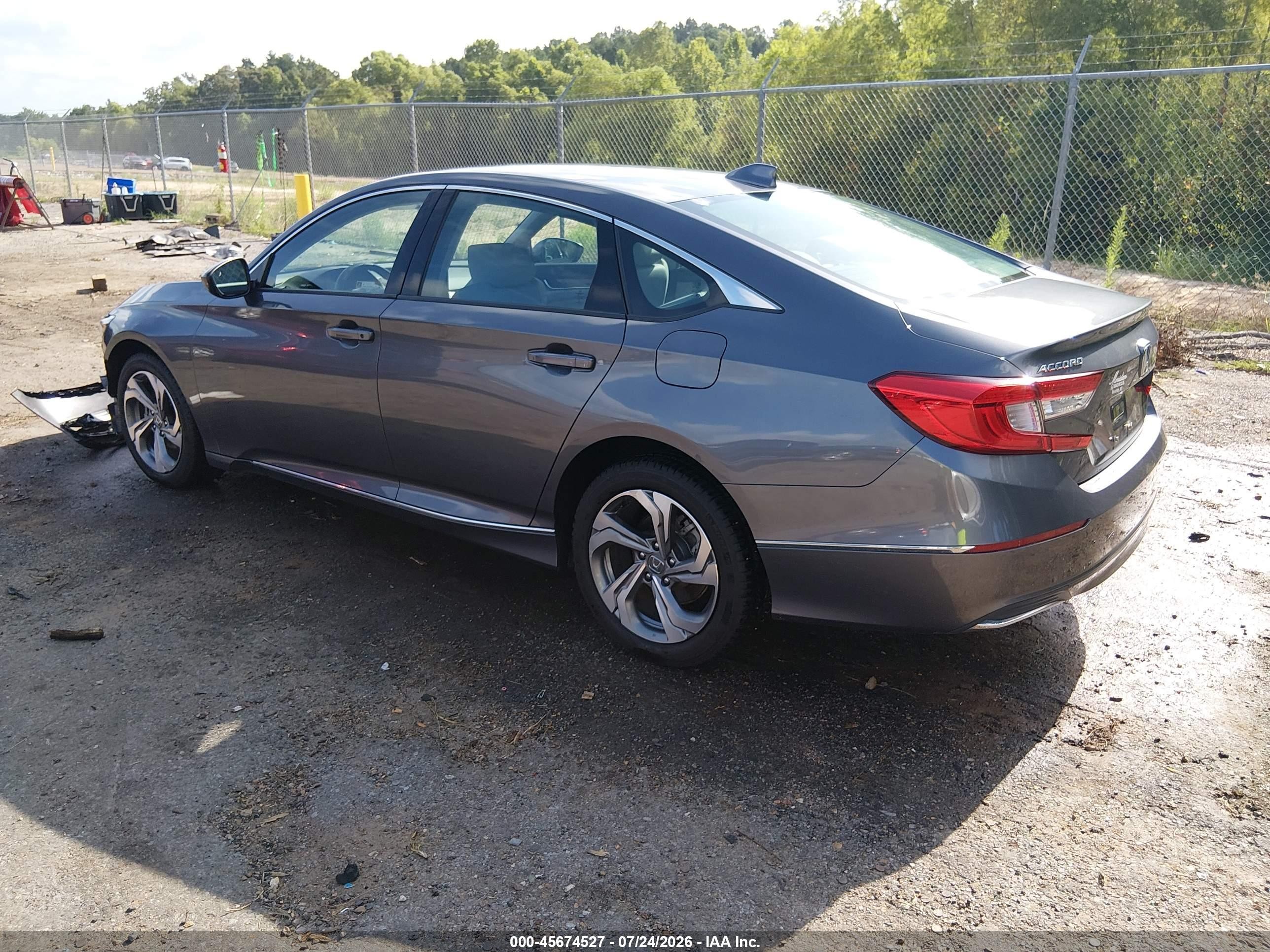 2018 Honda Accord Ex Gray vin: 1HGCV1F42JA062589