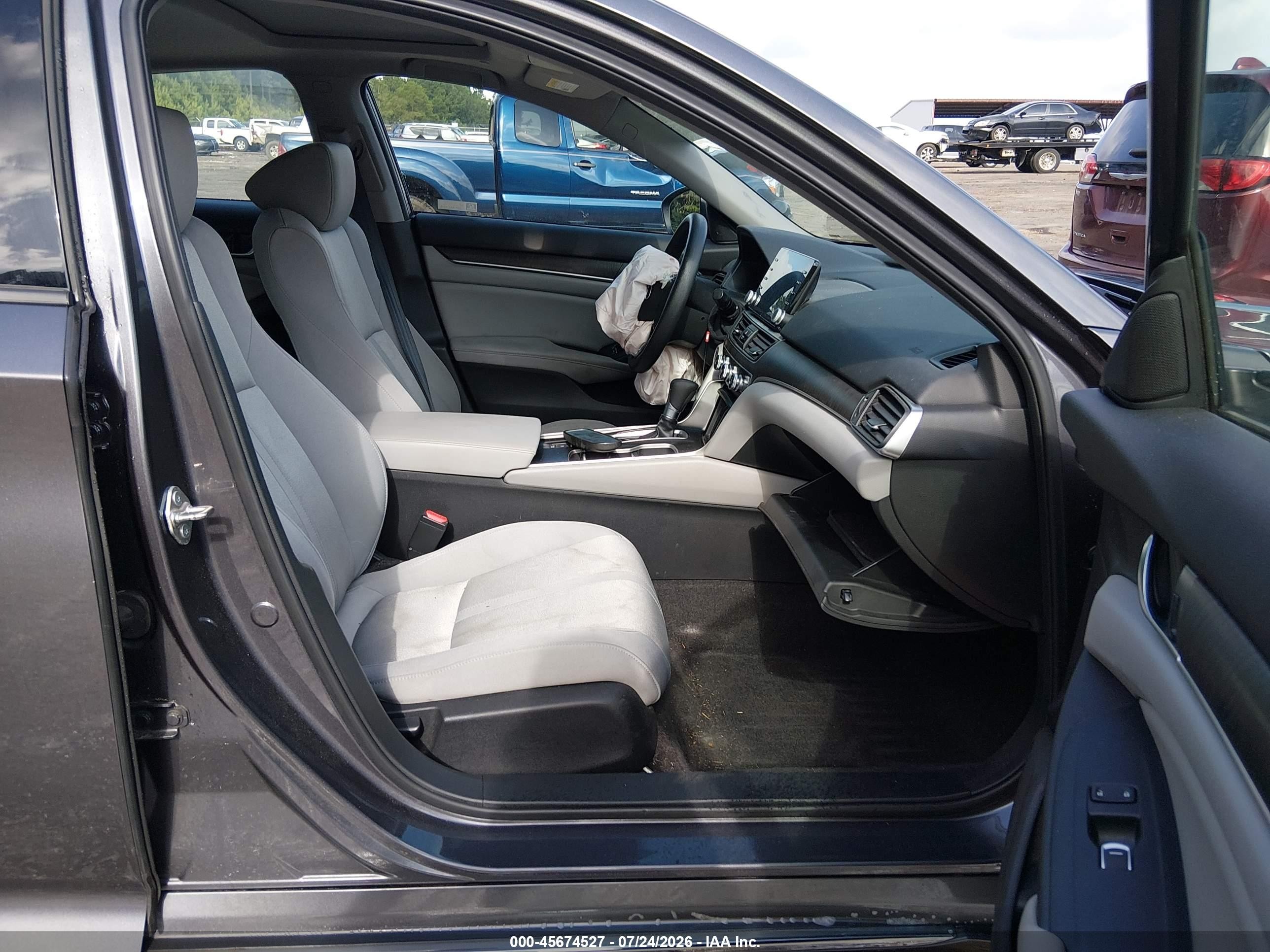 2018 Honda Accord Ex Gray vin: 1HGCV1F42JA062589