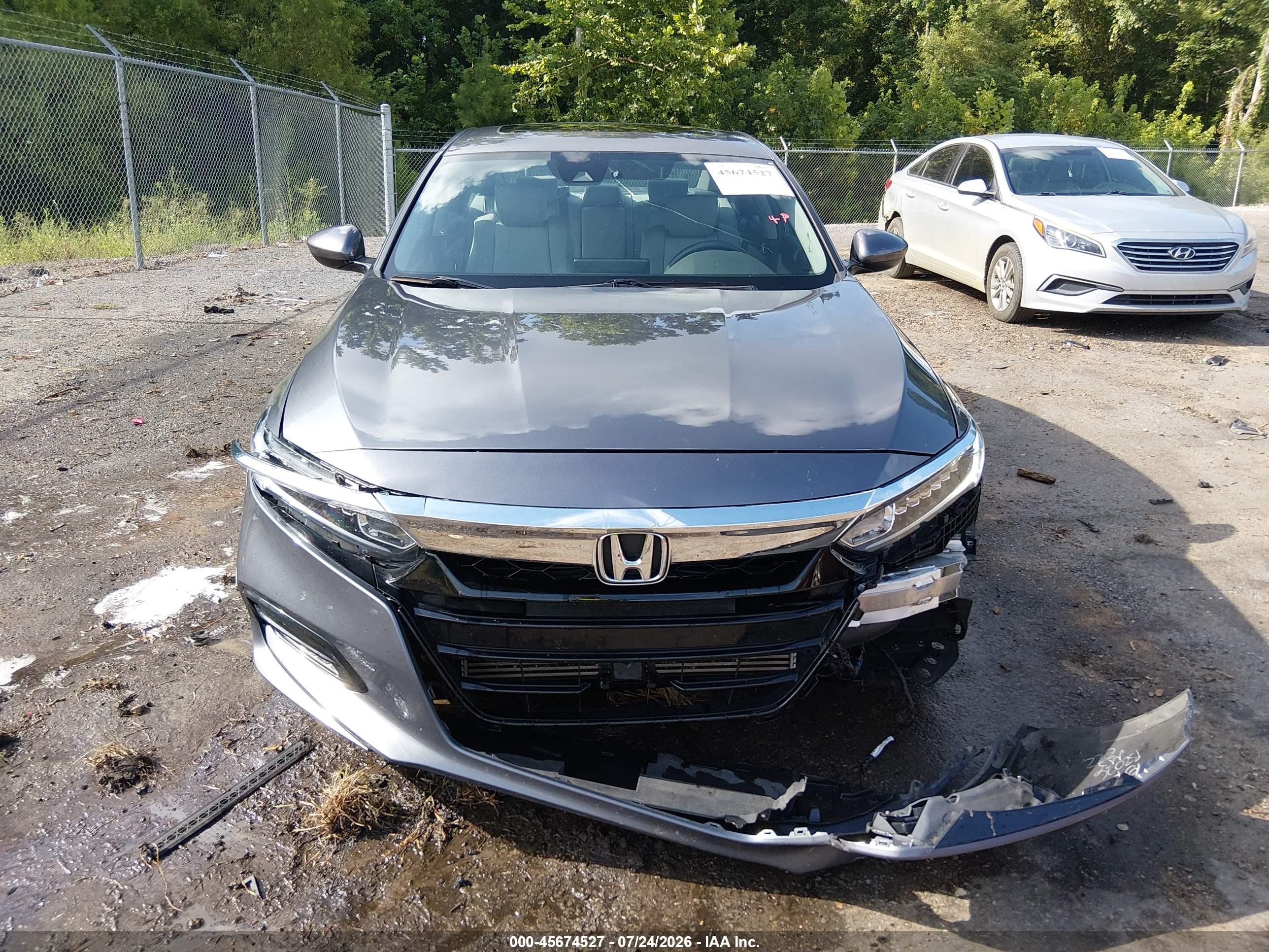 2018 Honda Accord Ex Gray vin: 1HGCV1F42JA062589