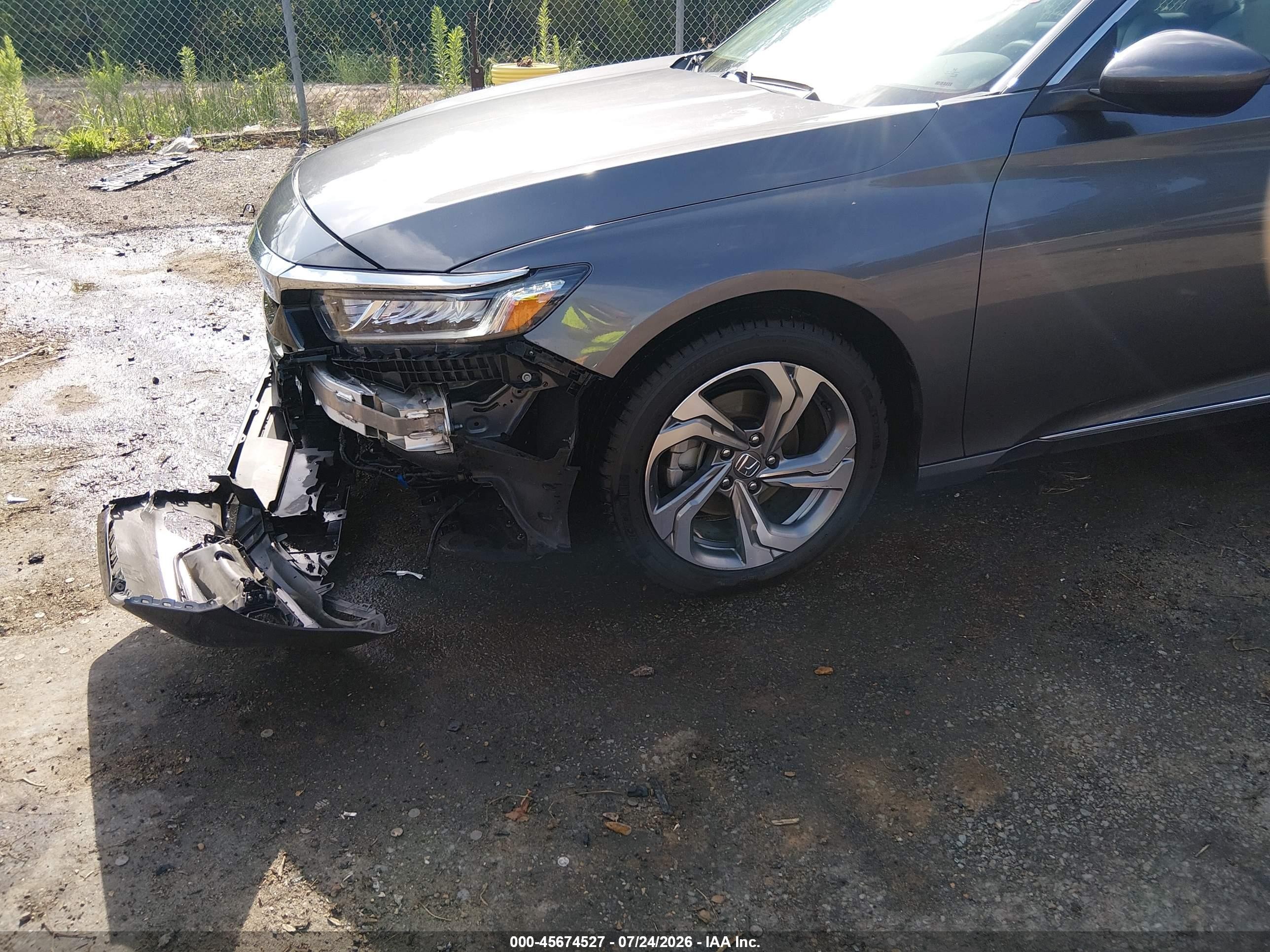 2018 Honda Accord Ex Gray vin: 1HGCV1F42JA062589