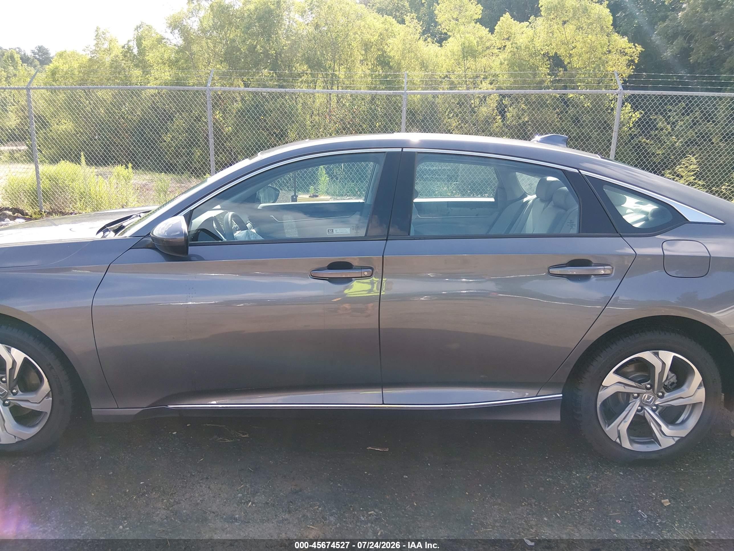 2018 Honda Accord Ex Gray vin: 1HGCV1F42JA062589