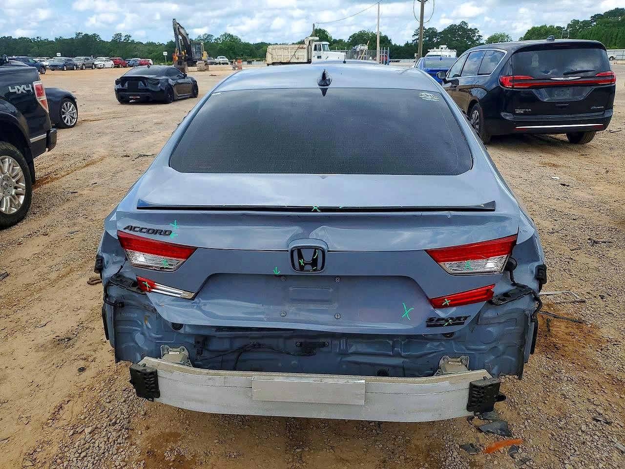 2022 Honda Accord Sport Se Синий vin: 1HGCV1F42NA007663