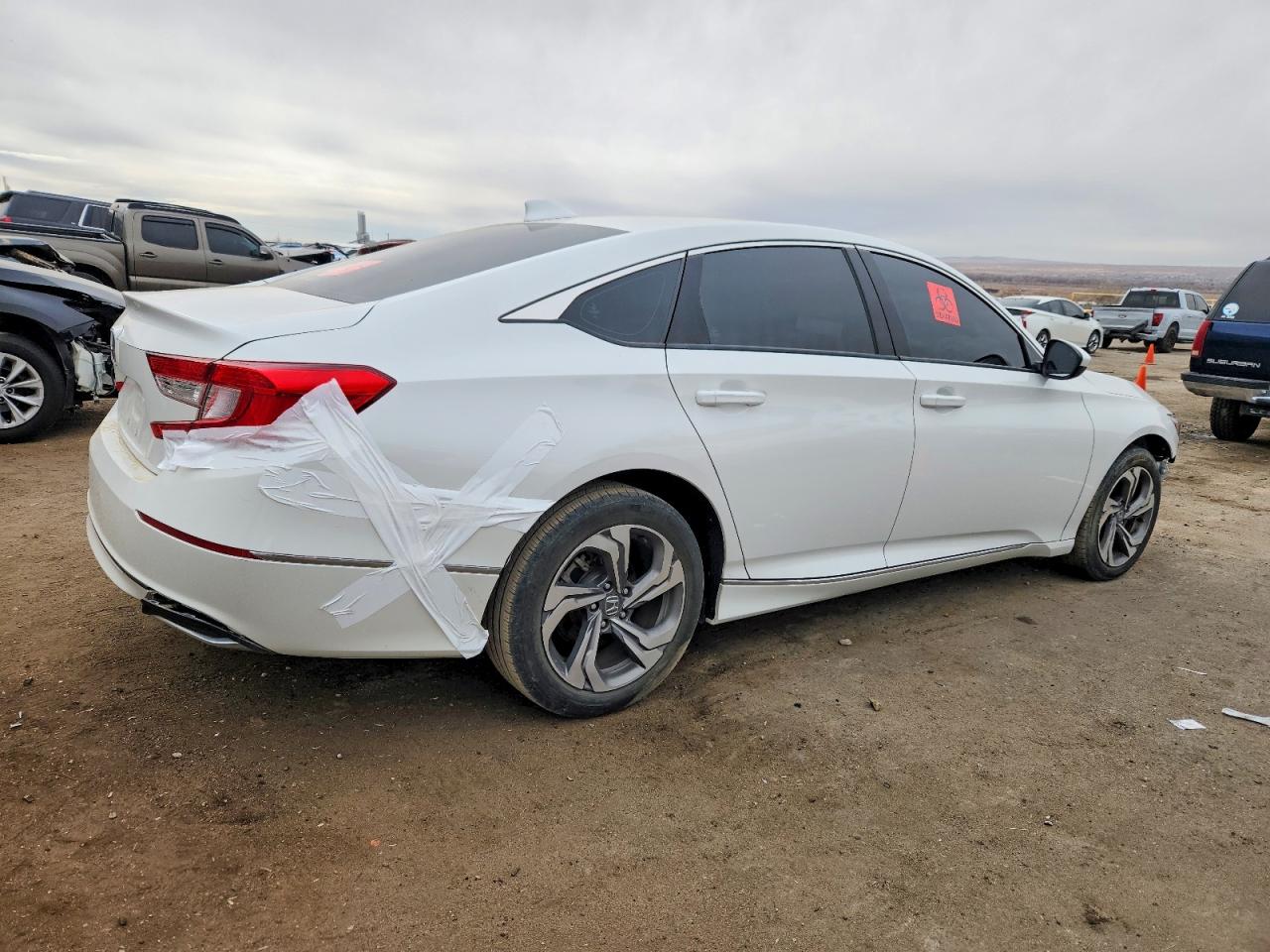 2018 Honda Accord Ex White vin: 1HGCV1F43JA143262