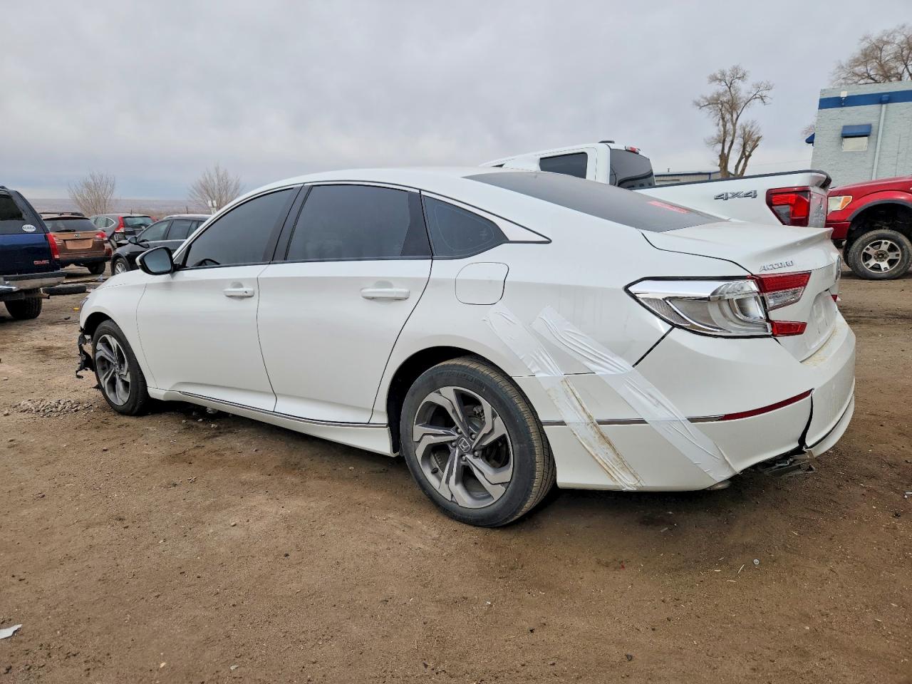 2018 Honda Accord Ex White vin: 1HGCV1F43JA143262