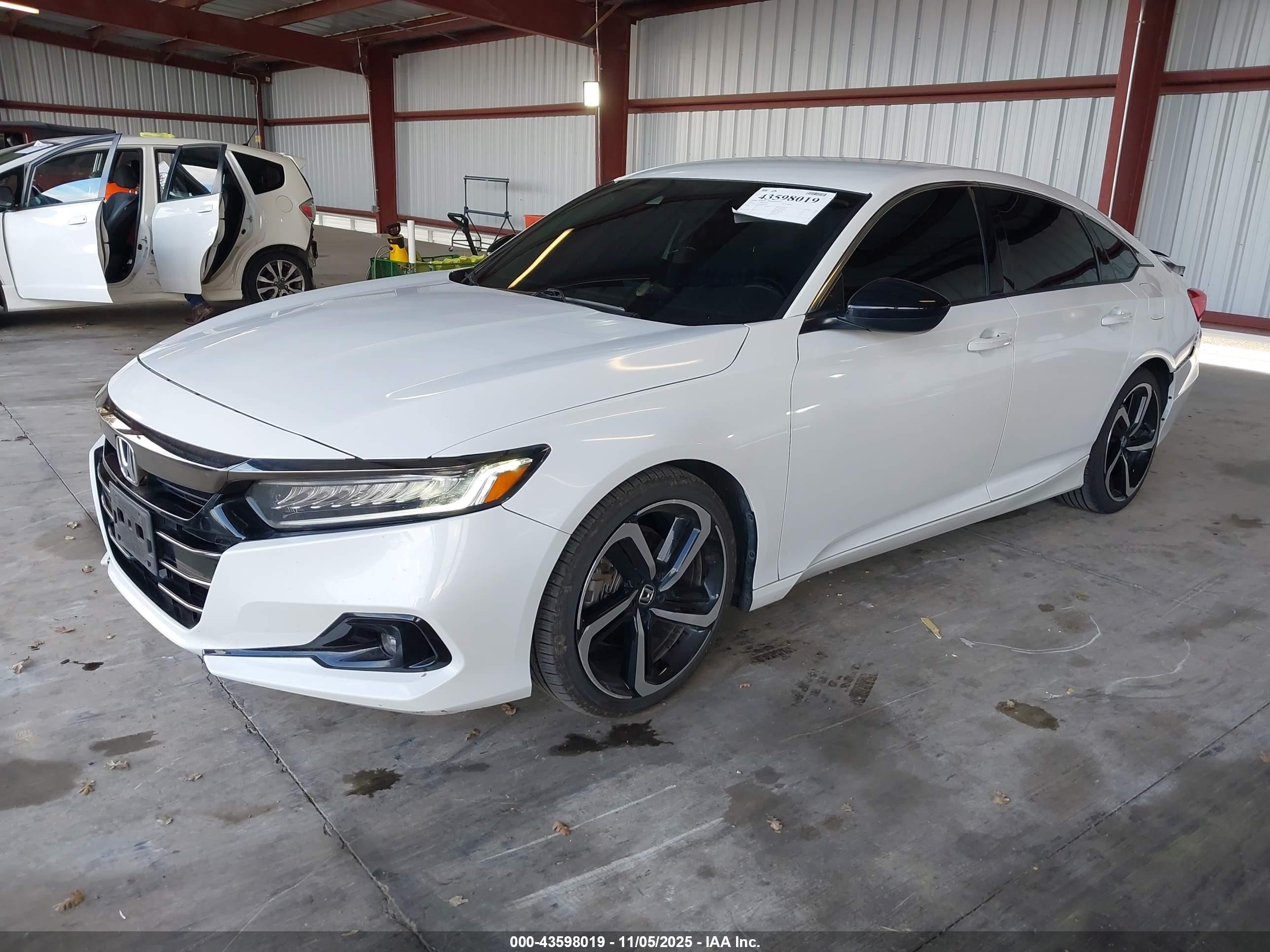 2022 Honda Accord Sport Special Edition White vin: 1HGCV1F44NA001301