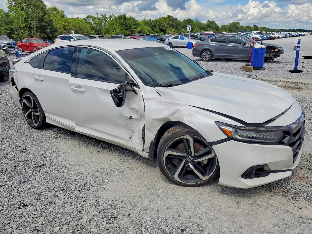 2022 Honda Accord Sport Se White vin: 1HGCV1F45NA055514