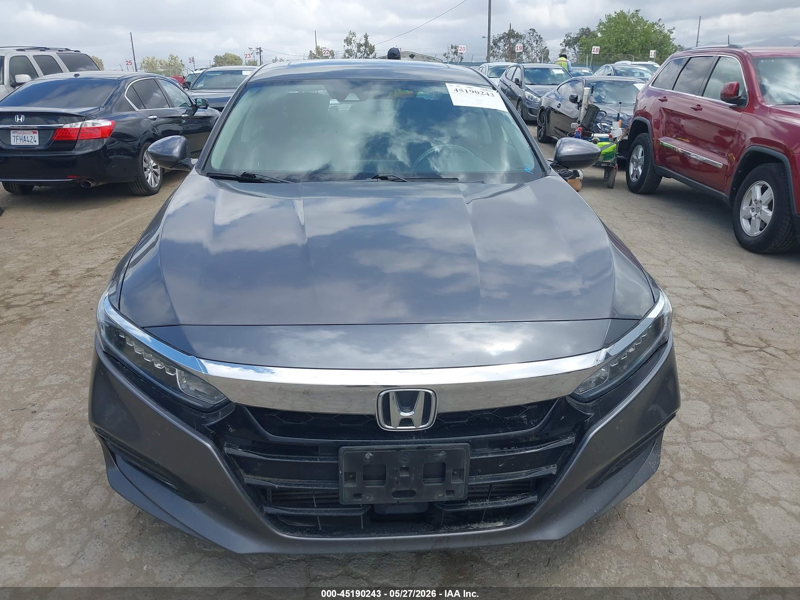 2018 Honda Accord Ex Gray vin: 1HGCV1F46JA138766