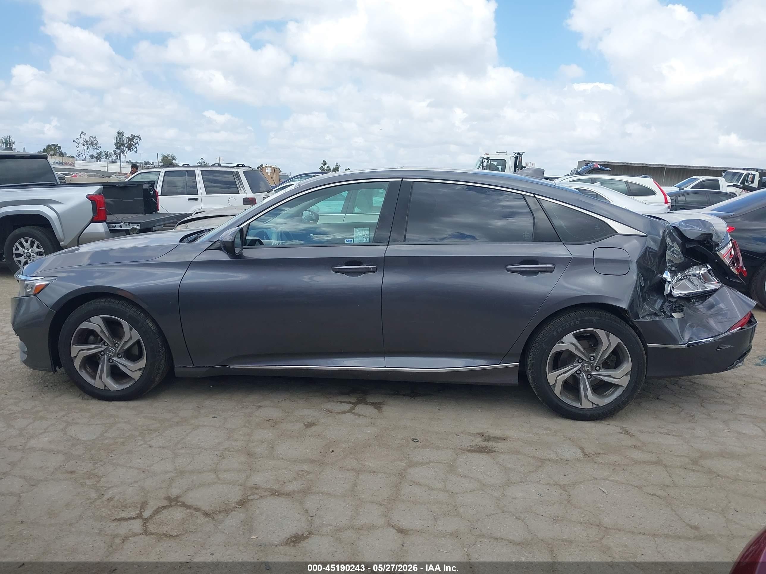 2018 Honda Accord Ex Gray vin: 1HGCV1F46JA138766