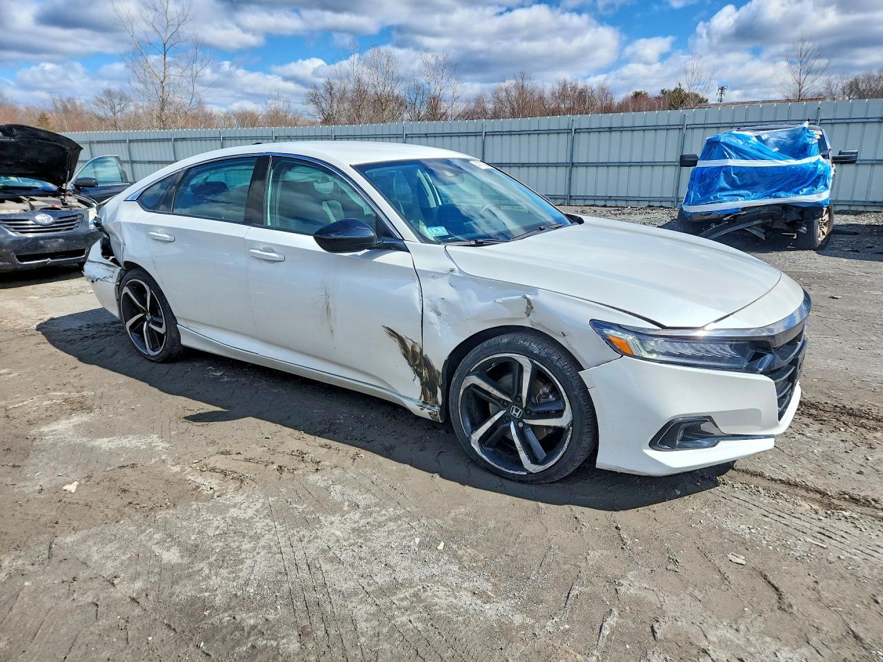 2021 Honda Accord Sport Se White vin: 1HGCV1F46MA055469