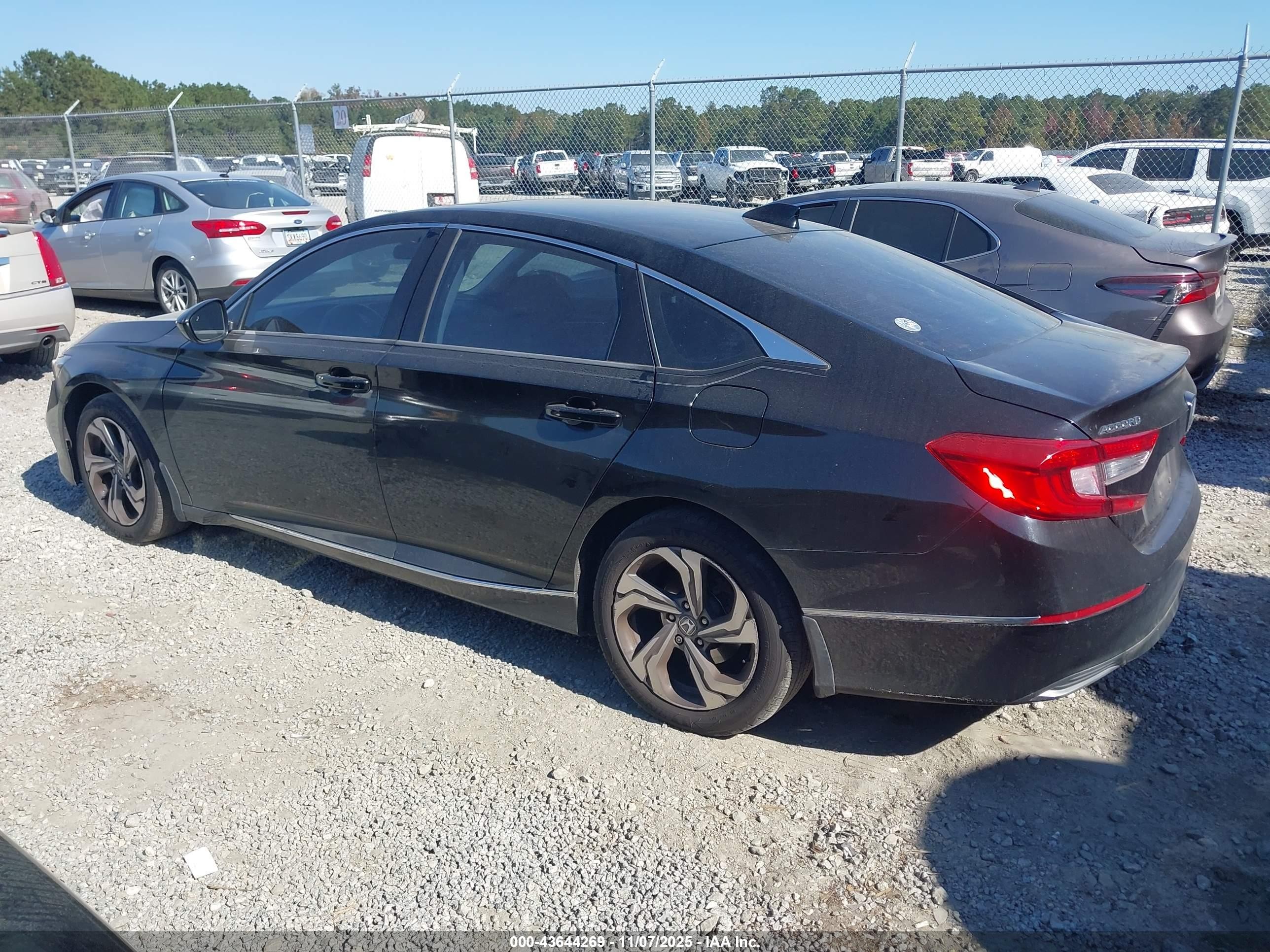 2019 Honda Accord Ex Черный vin: 1HGCV1F47KA072956
