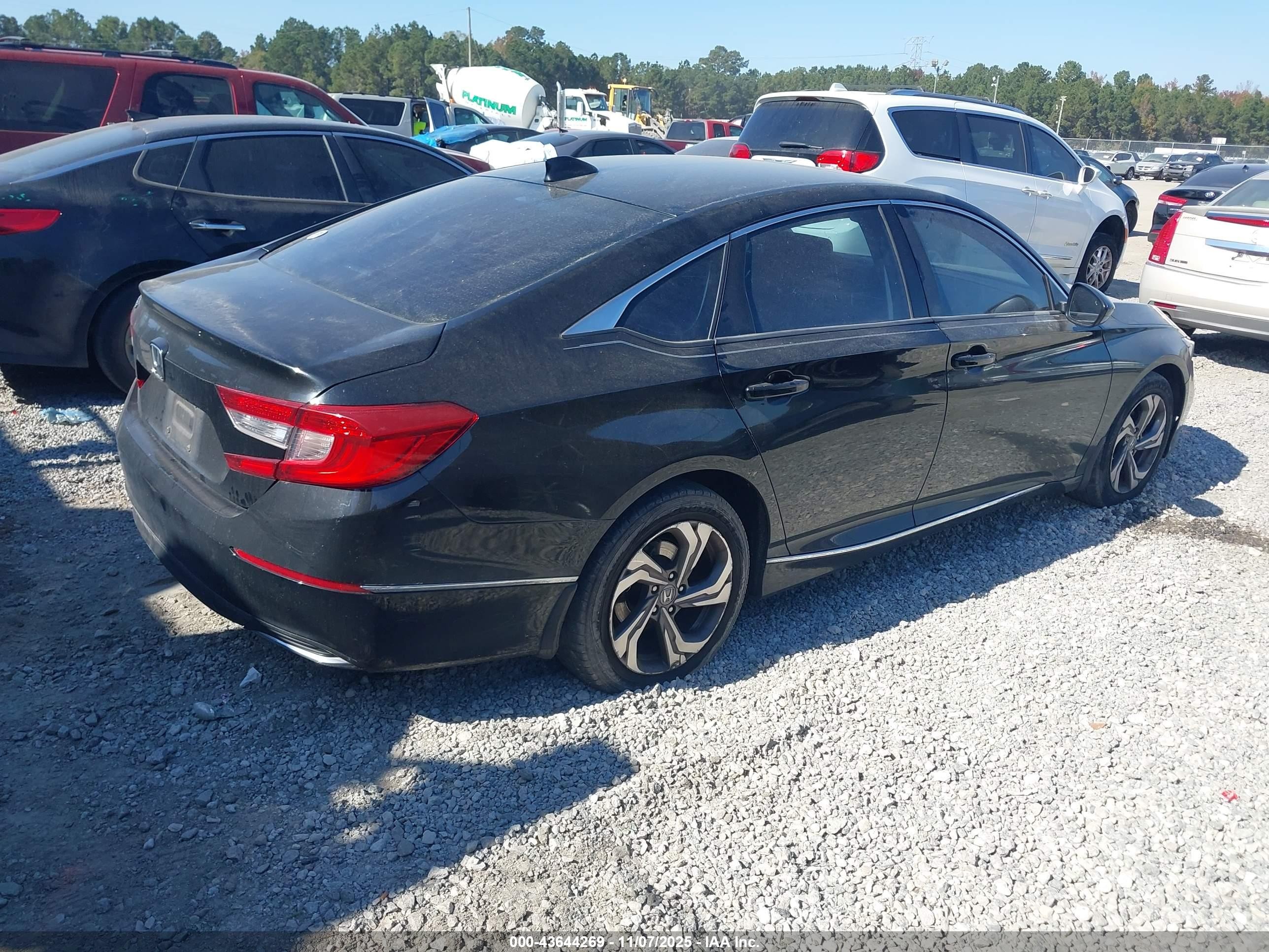2019 Honda Accord Ex Черный vin: 1HGCV1F47KA072956