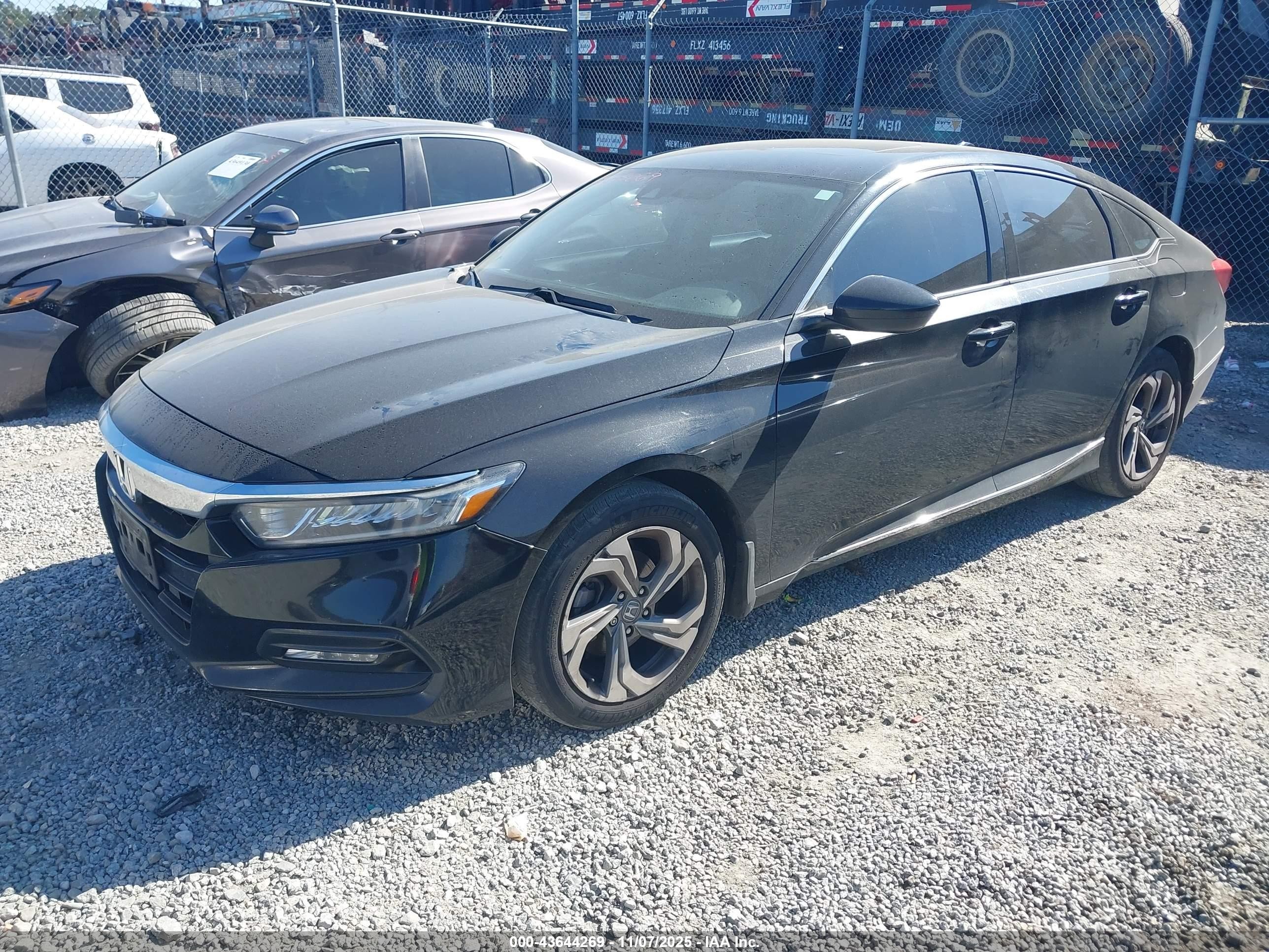 2019 Honda Accord Ex Черный vin: 1HGCV1F47KA072956