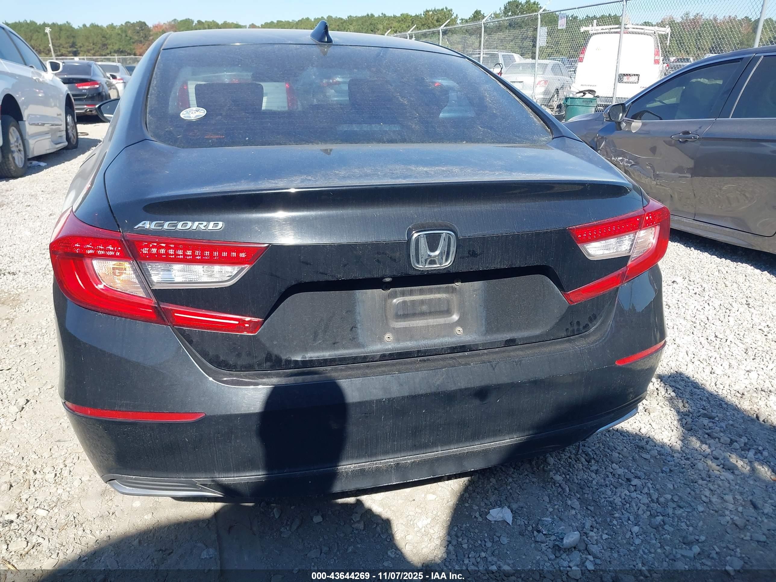 2019 Honda Accord Ex Черный vin: 1HGCV1F47KA072956