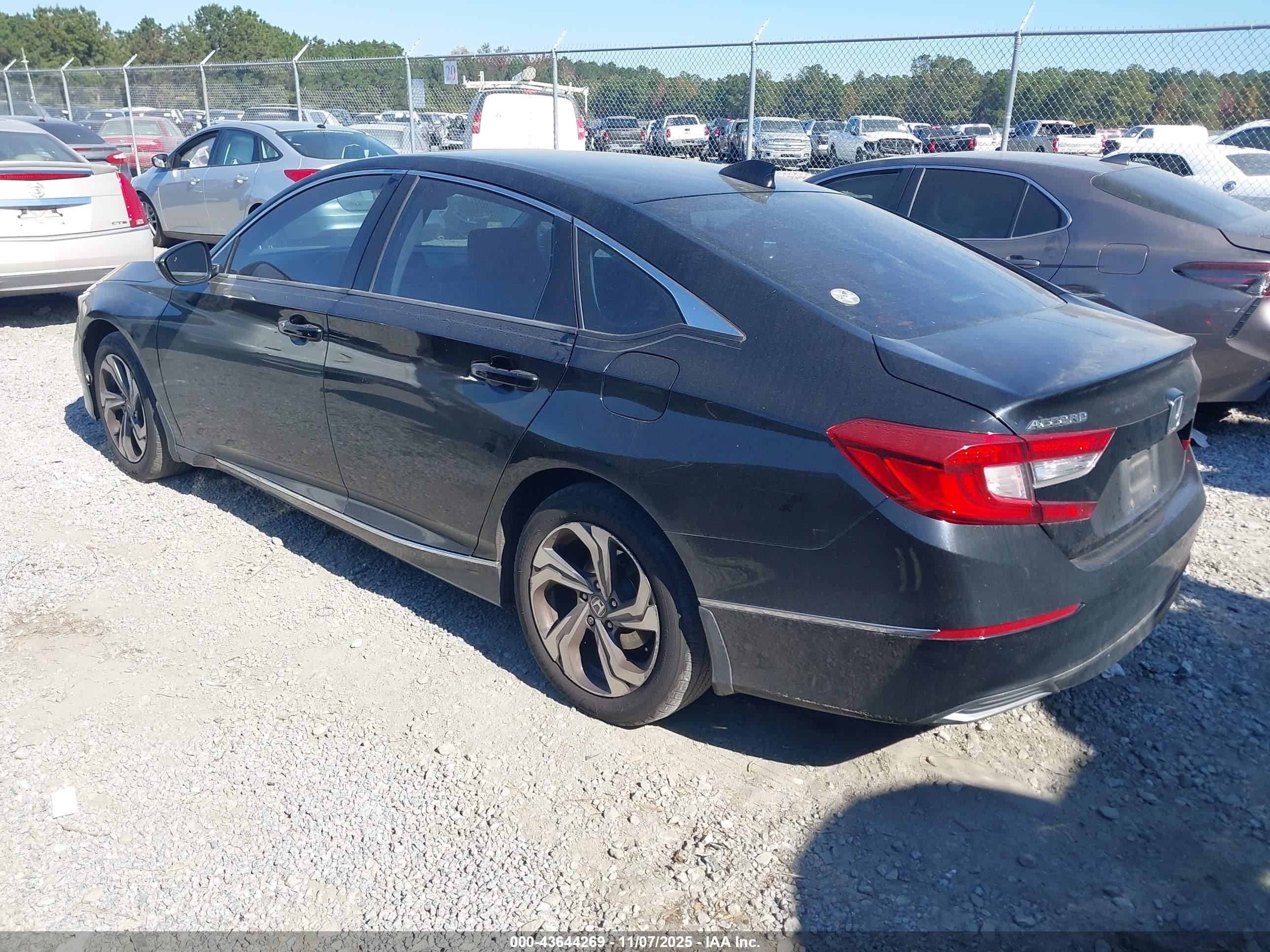 2019 Honda Accord Ex Черный vin: 1HGCV1F47KA072956