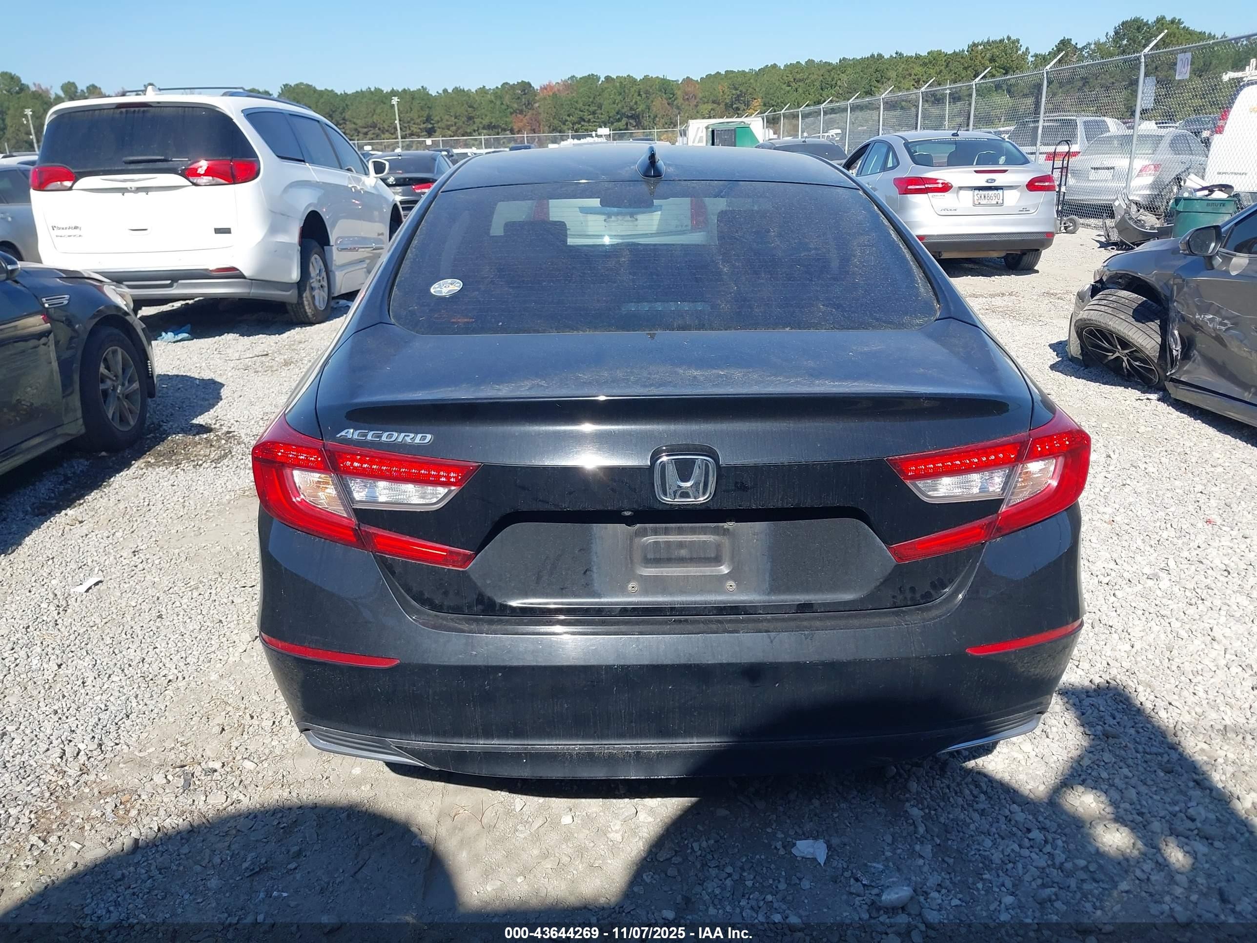 2019 Honda Accord Ex Черный vin: 1HGCV1F47KA072956