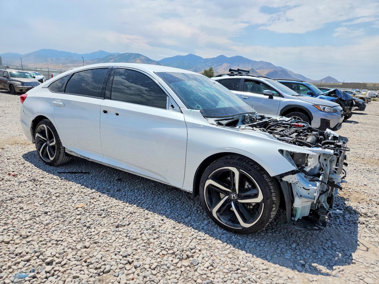 2022 Honda Accord Sport Se White vin: 1HGCV1F47NA053425
