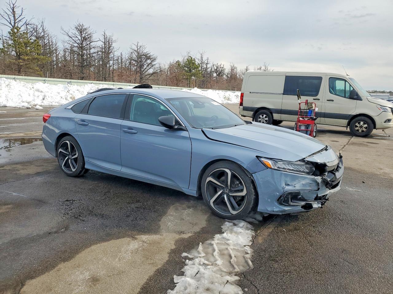 2022 Honda Accord Sport Se Blue vin: 1HGCV1F47NA105748