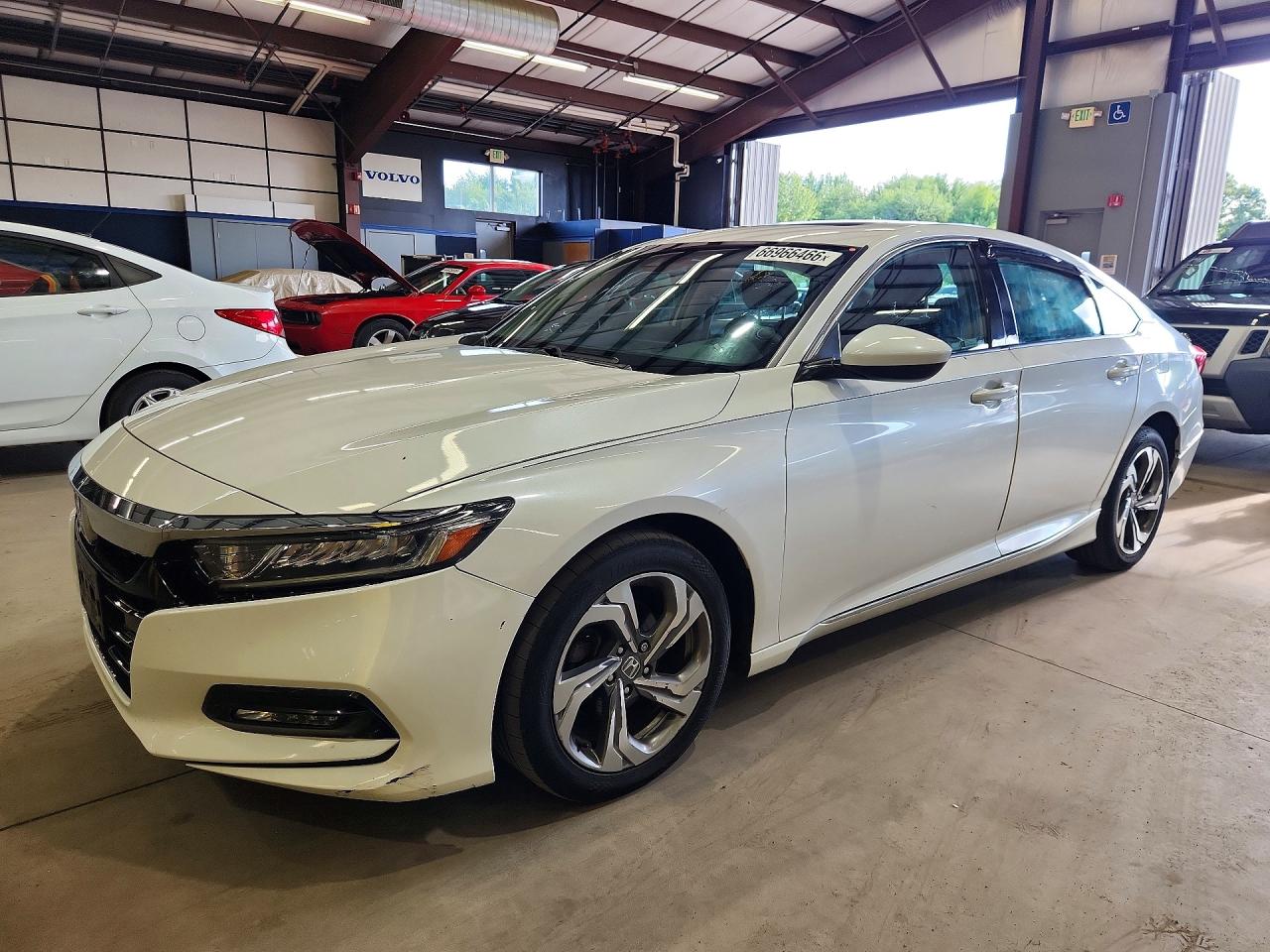 2019 Honda Accord Ex White vin: 1HGCV1F48KA162231