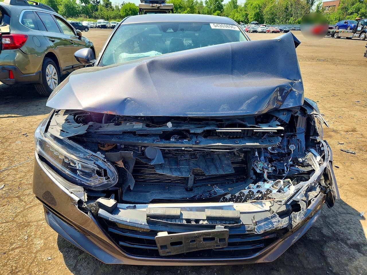 2019 Honda Accord Ex Gray vin: 1HGCV1F49KA070965