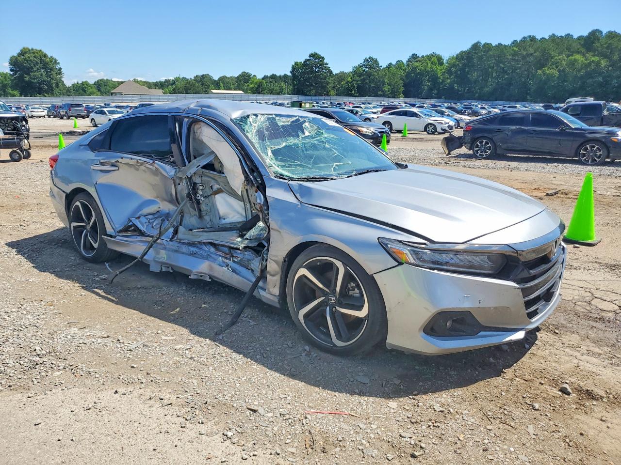 2021 Honda Accord Sport Se Серебряный vin: 1HGCV1F49MA011353