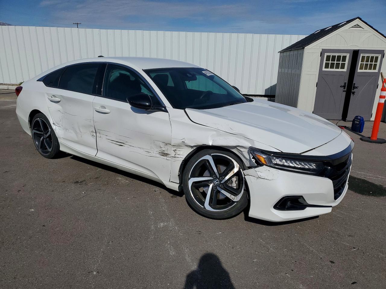 2022 Honda Accord Sport Se White vin: 1HGCV1F49NA041518