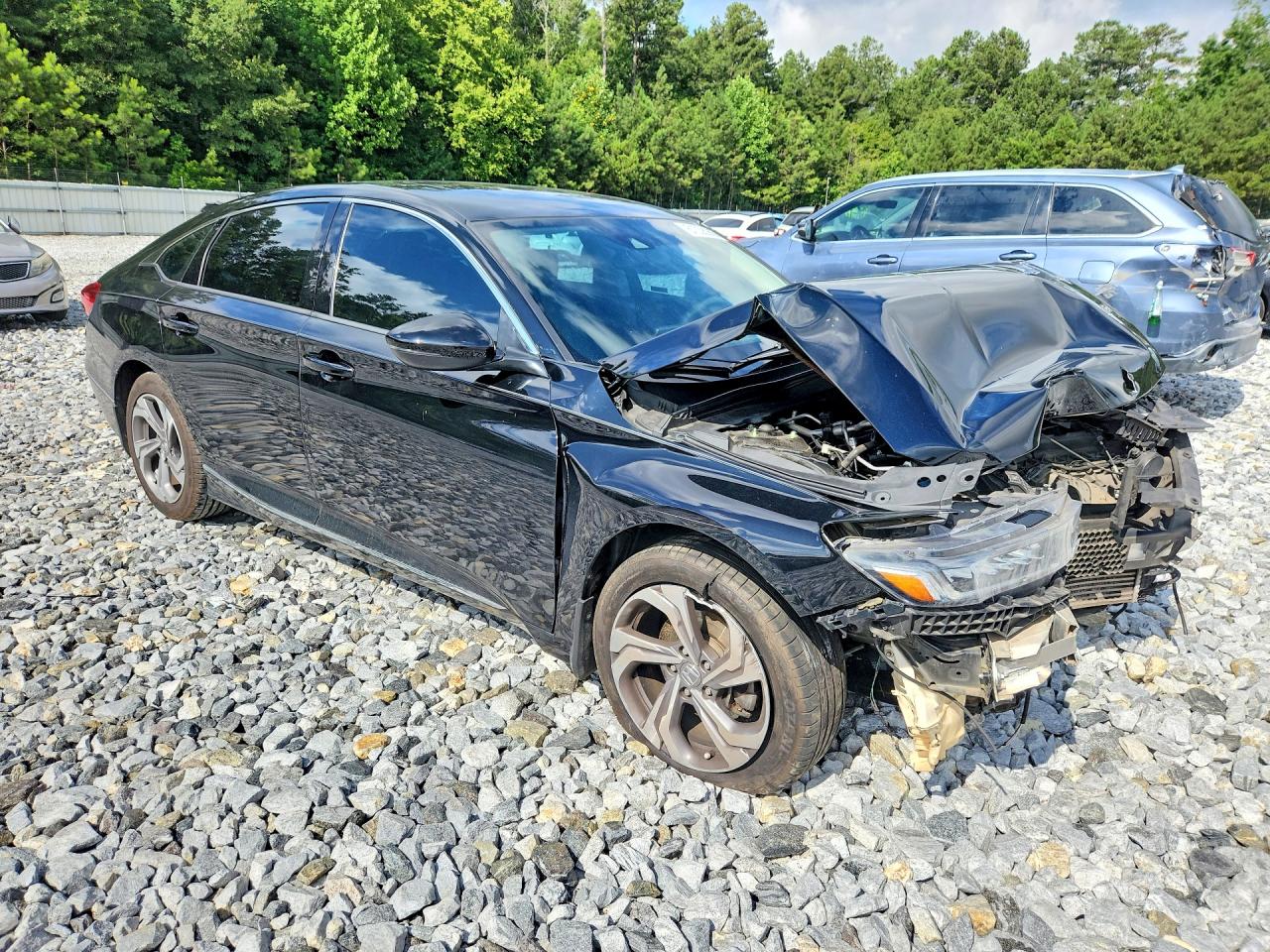 2018 Honda Accord Ex Black vin: 1HGCV1F4XJA080225
