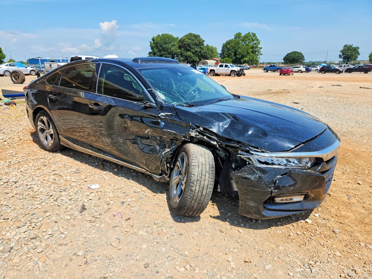 2019 Honda Accord Ex Черный vin: 1HGCV1F4XKA093834