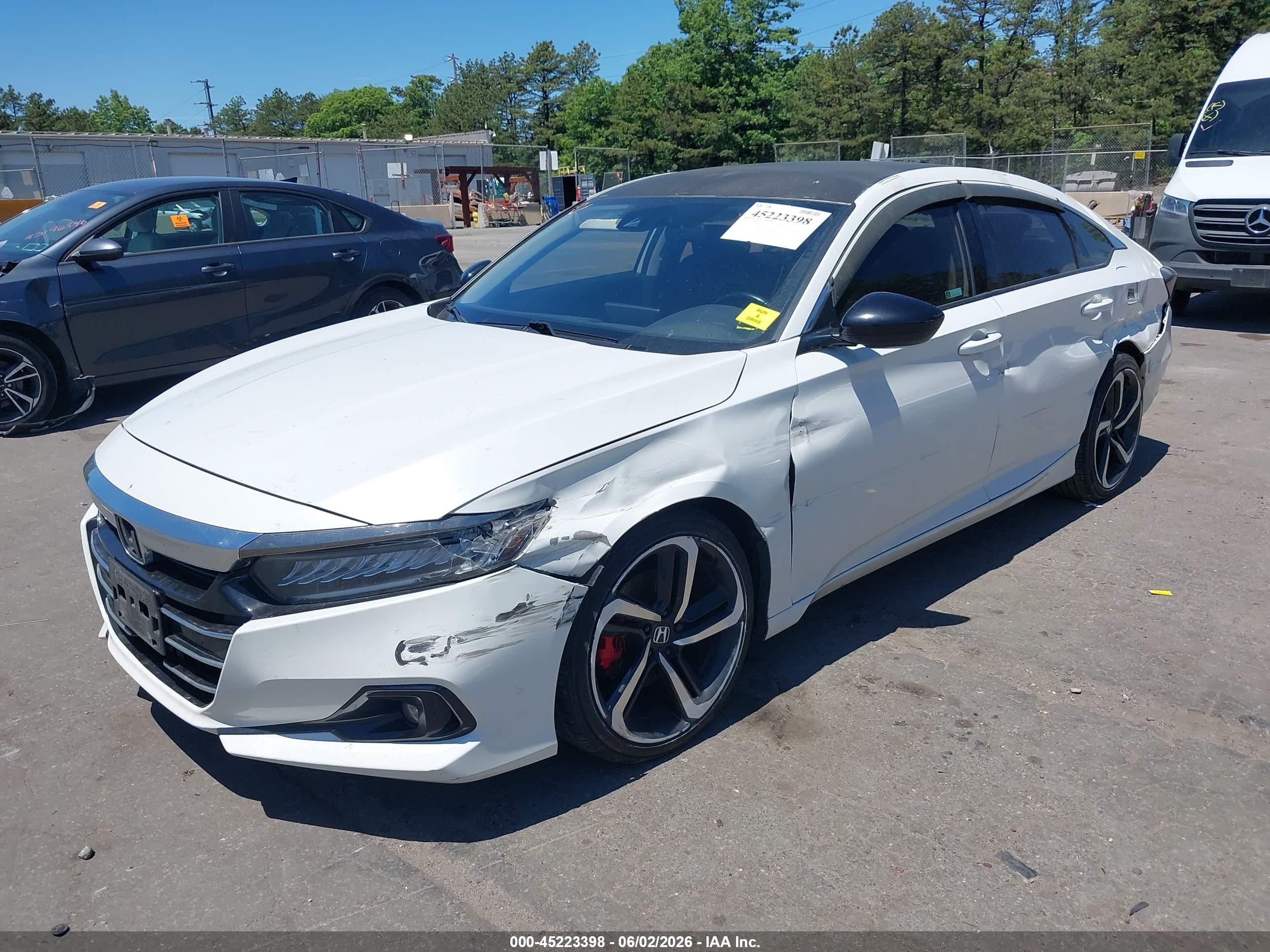 2021 Honda Accord Sport Special Edition White vin: 1HGCV1F4XMA031952