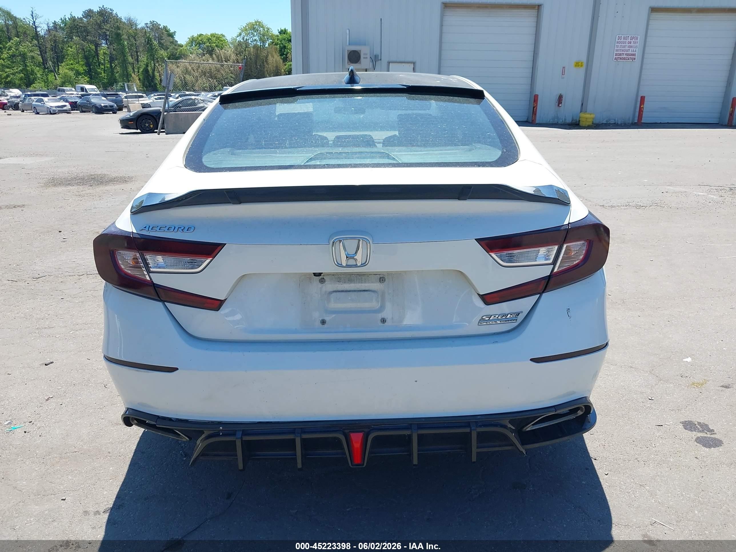 2021 Honda Accord Sport Special Edition White vin: 1HGCV1F4XMA031952