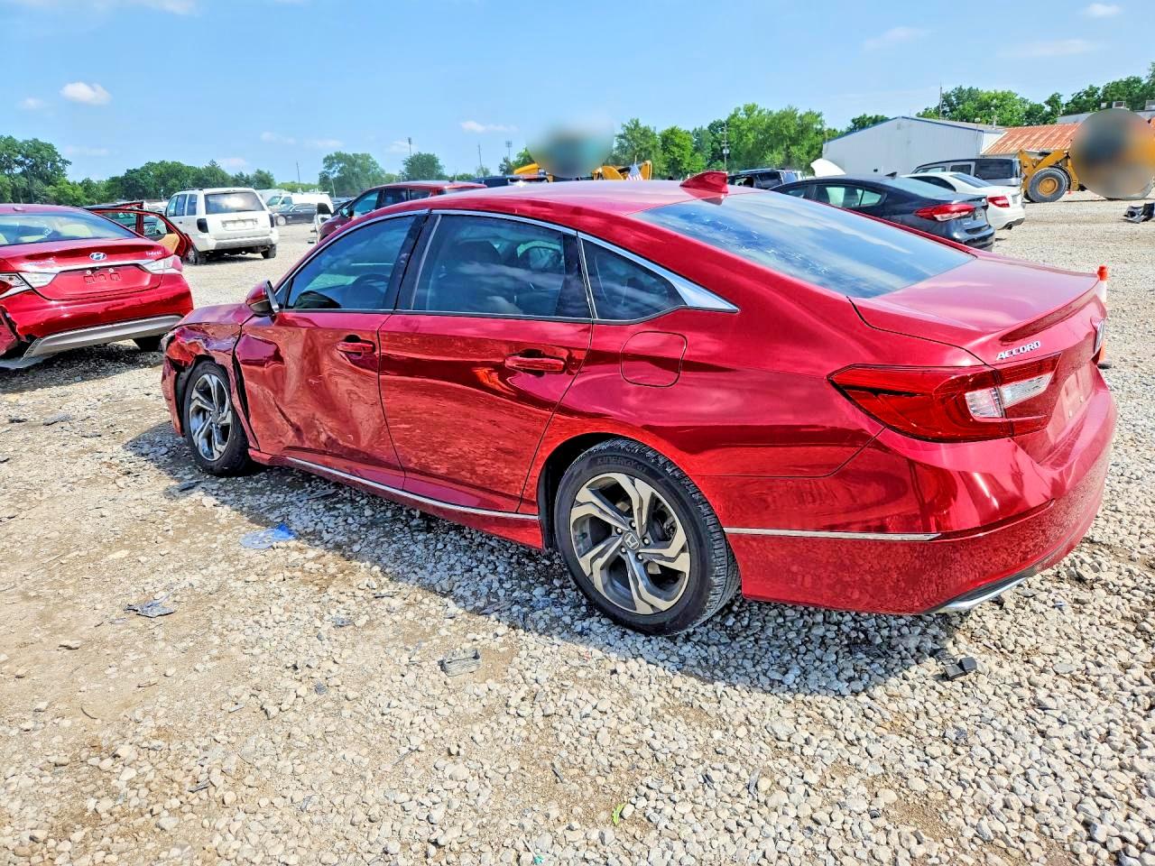 2020 Honda Accord Exl Red vin: 1HGCV1F50LA109629