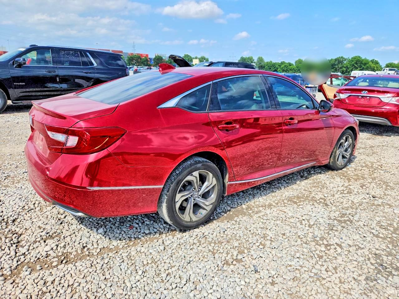 2020 Honda Accord Exl Red vin: 1HGCV1F50LA109629