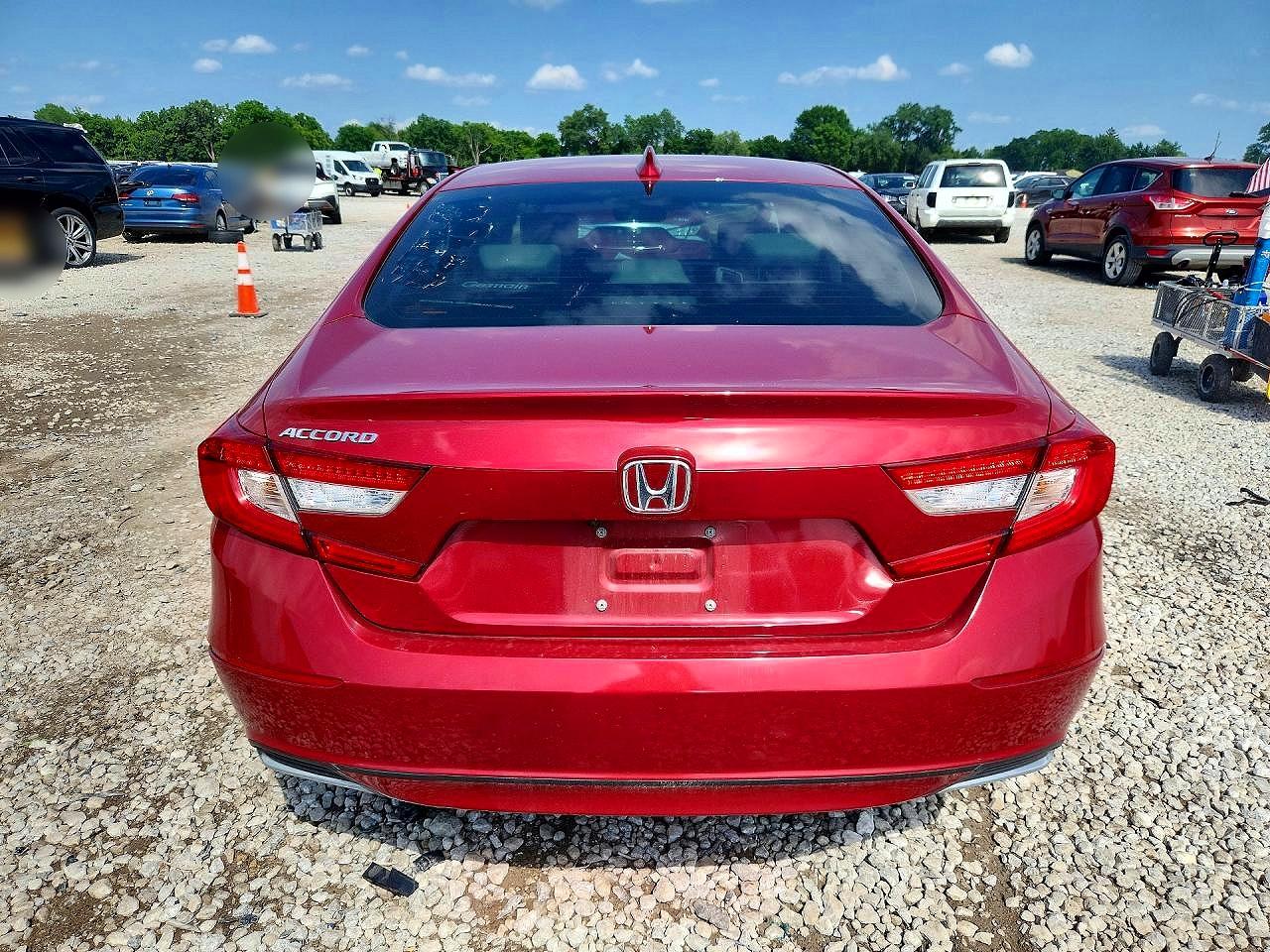 2020 Honda Accord Exl Red vin: 1HGCV1F50LA109629