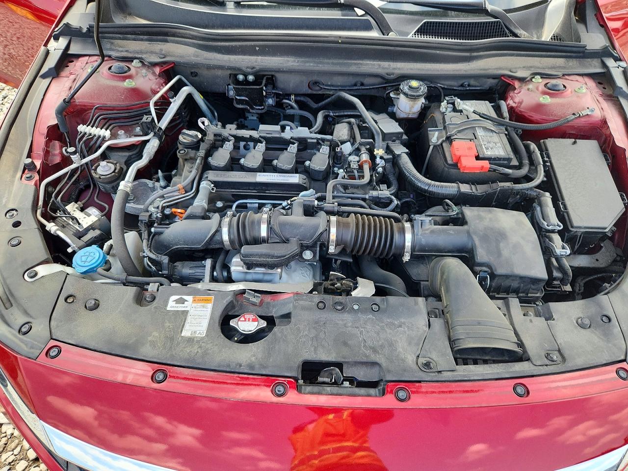 2020 Honda Accord Exl Red vin: 1HGCV1F50LA109629