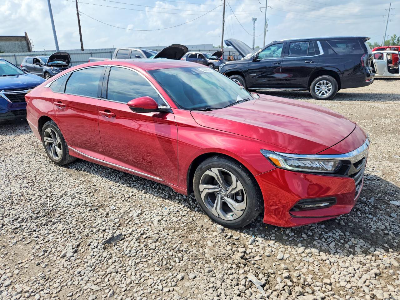 2020 Honda Accord Exl Red vin: 1HGCV1F50LA109629