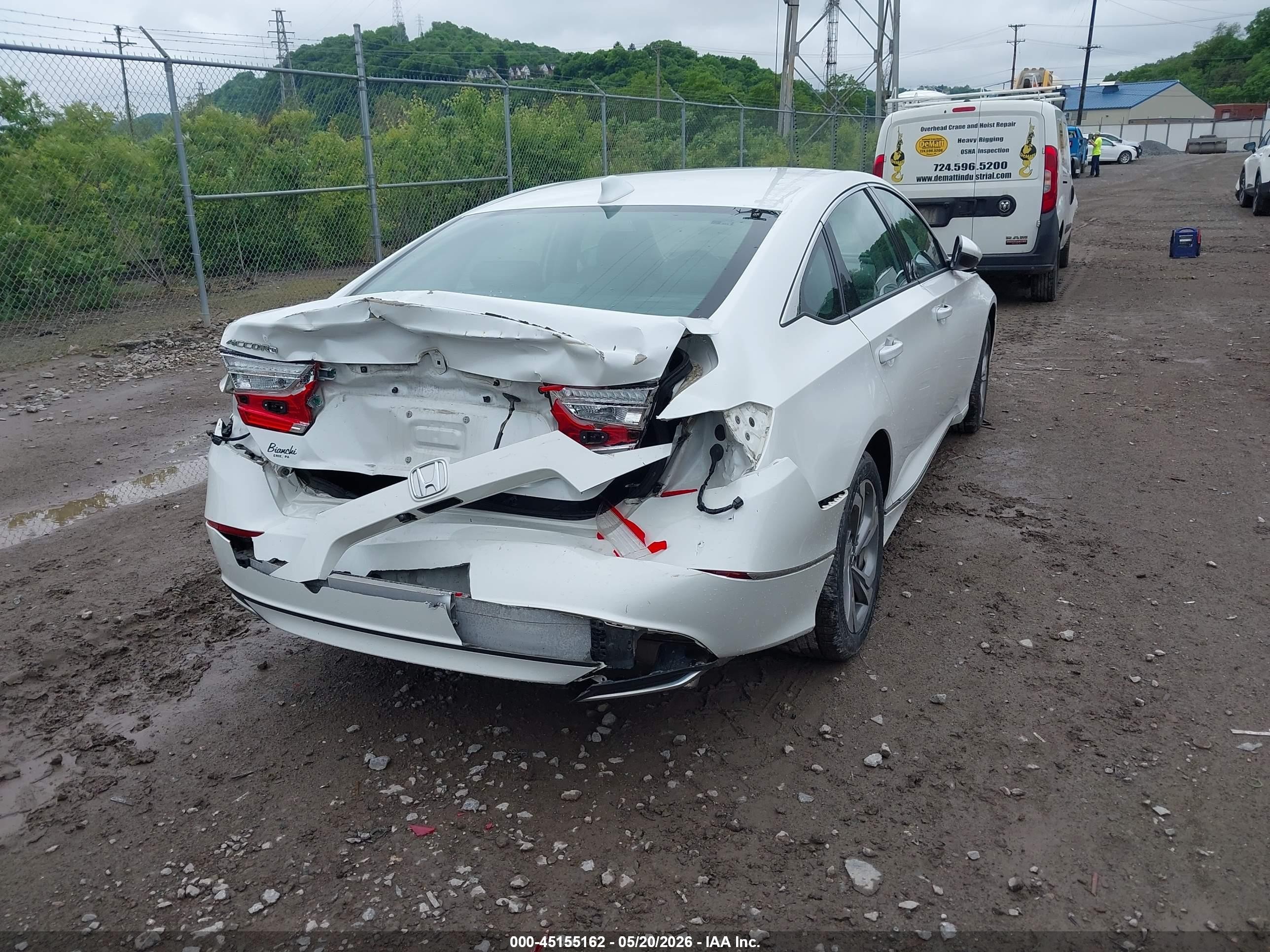 2018 Honda Accord Ex-l Белый vin: 1HGCV1F51JA161140