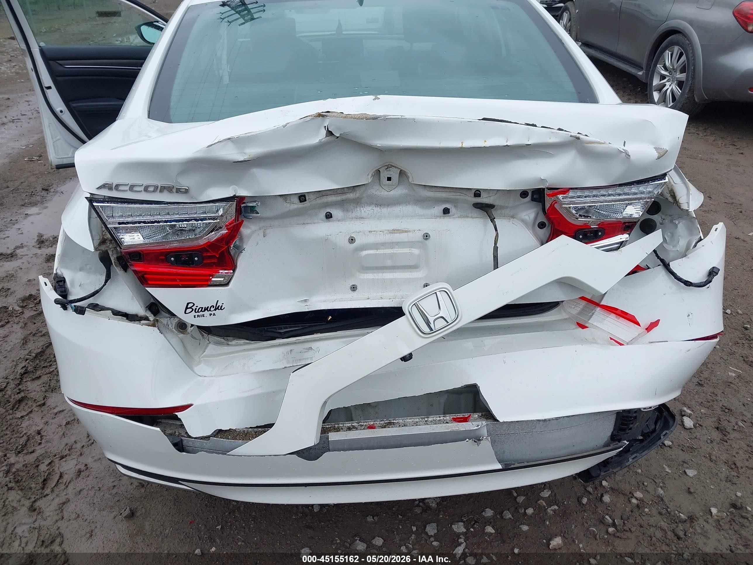 2018 Honda Accord Ex-l Белый vin: 1HGCV1F51JA161140