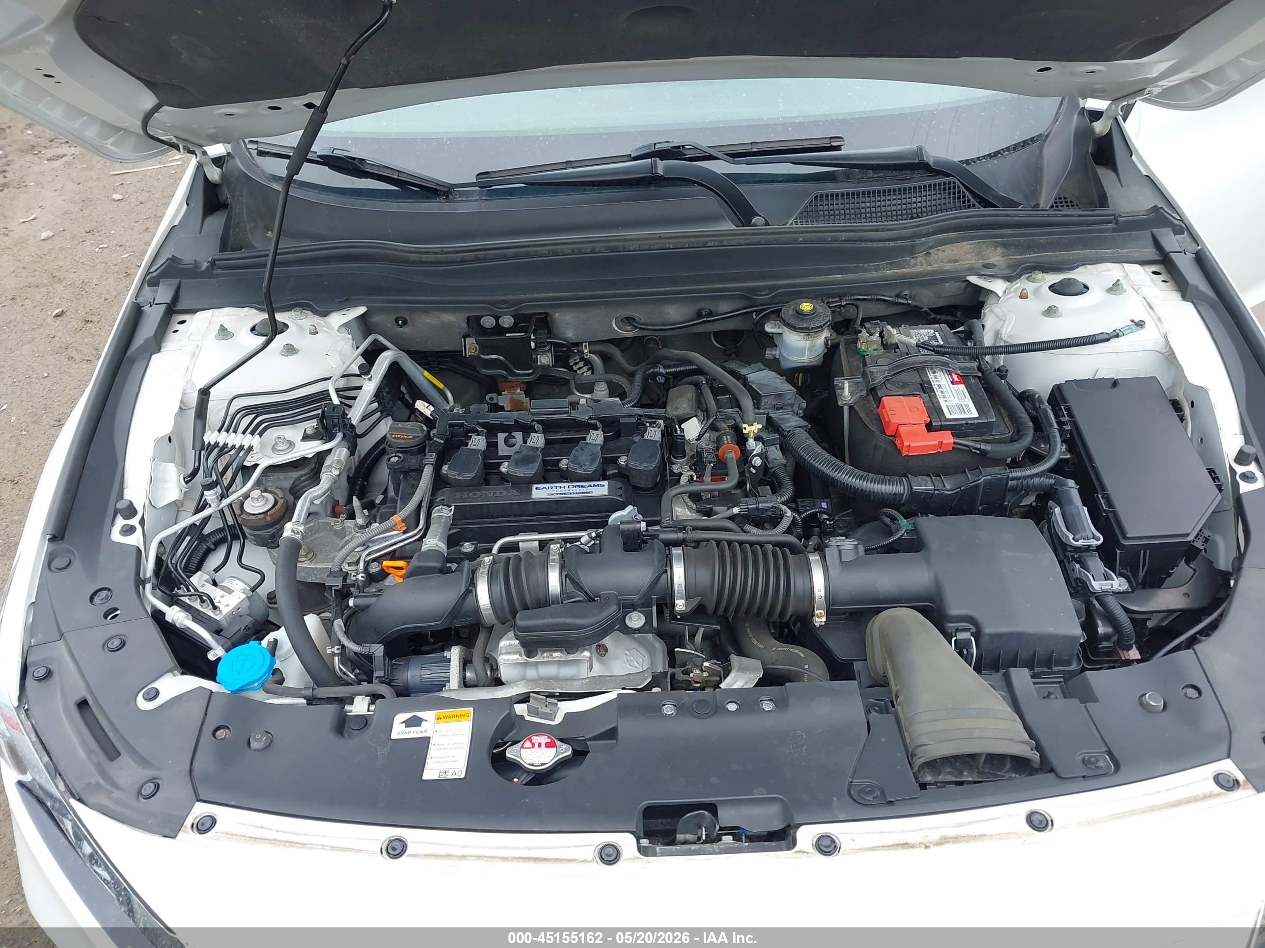 2018 Honda Accord Ex-l Белый vin: 1HGCV1F51JA161140