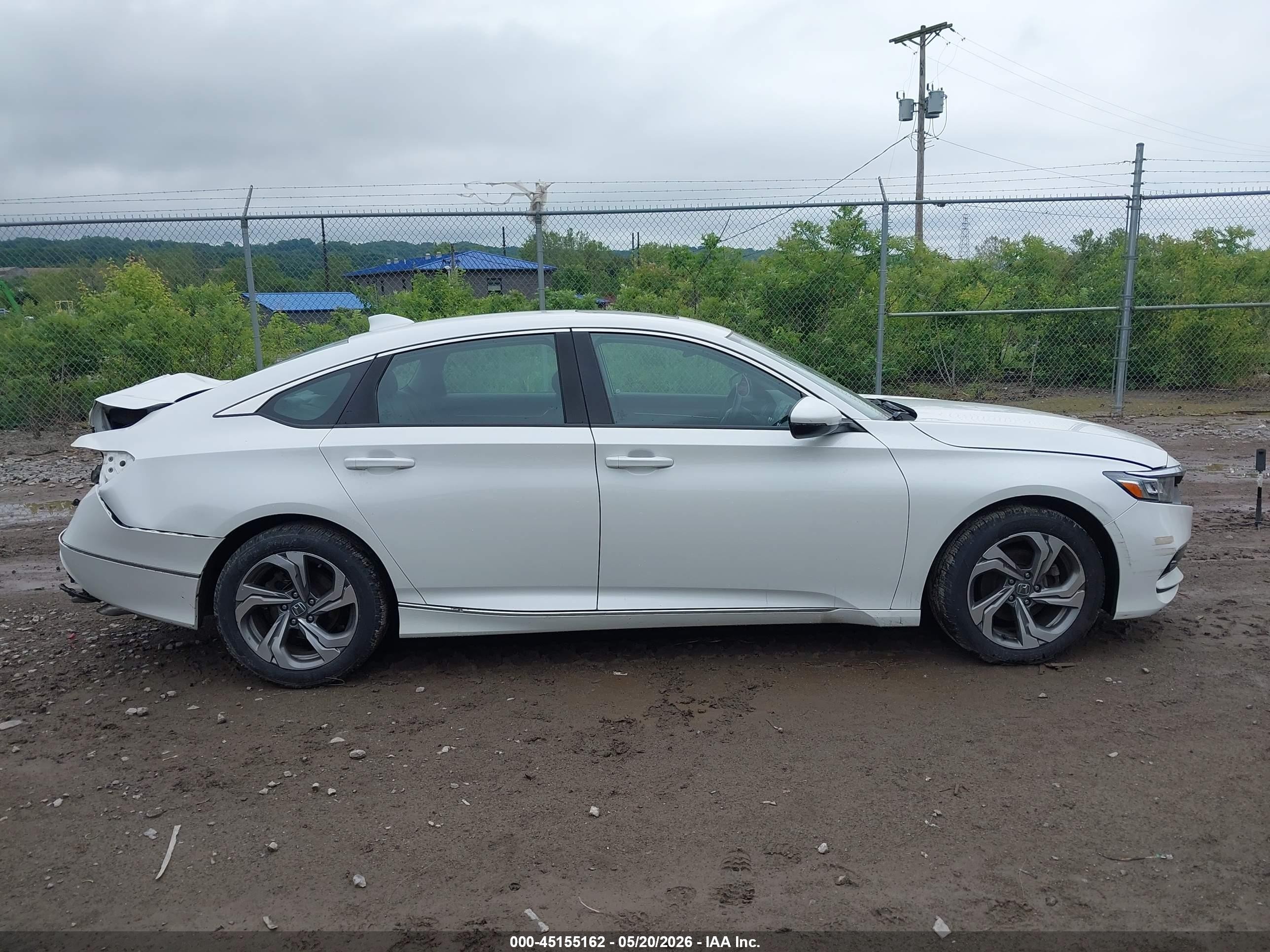 2018 Honda Accord Ex-l Белый vin: 1HGCV1F51JA161140