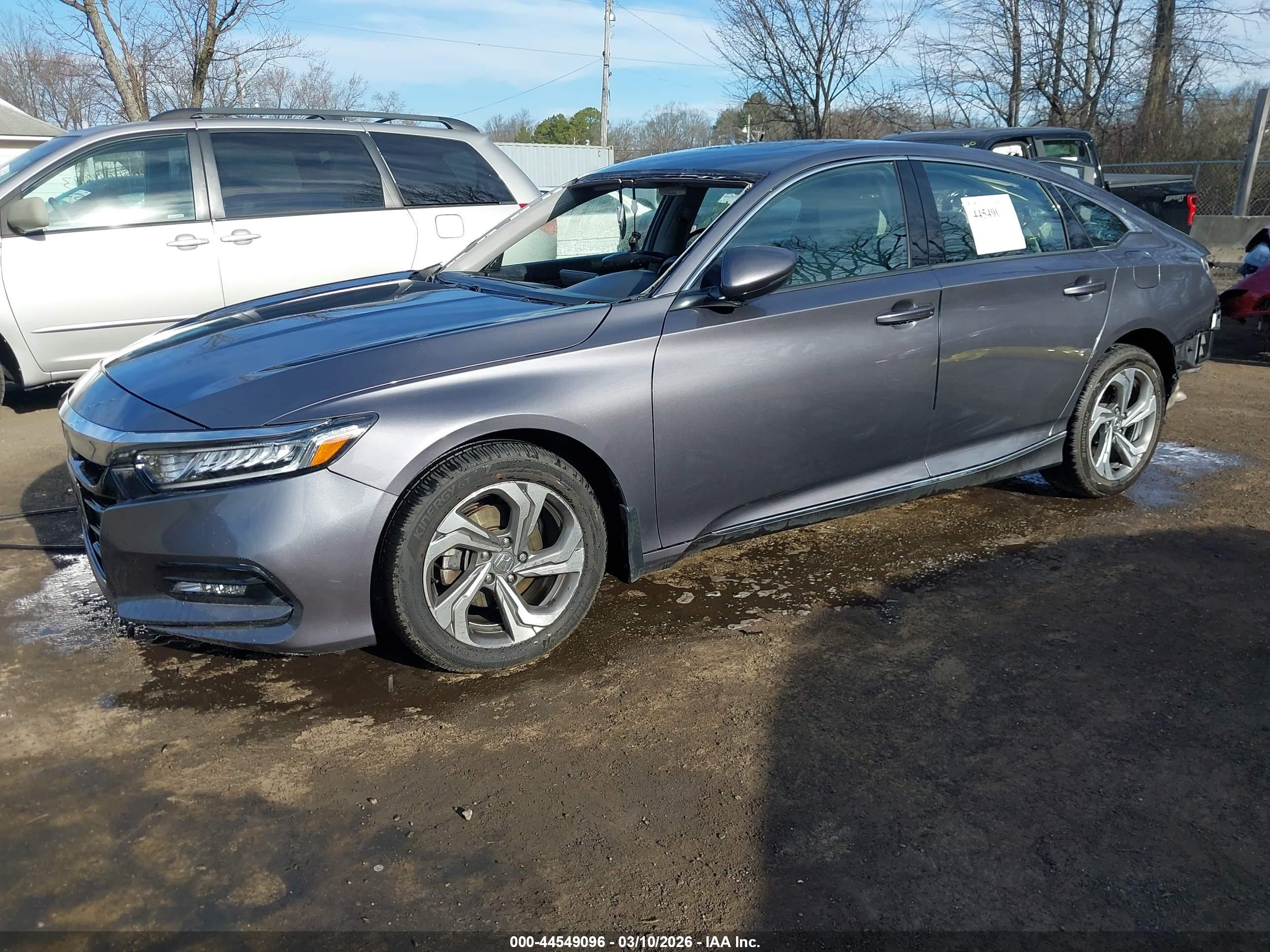 2019 Honda Accord Ex-l Gray vin: 1HGCV1F51KA163343