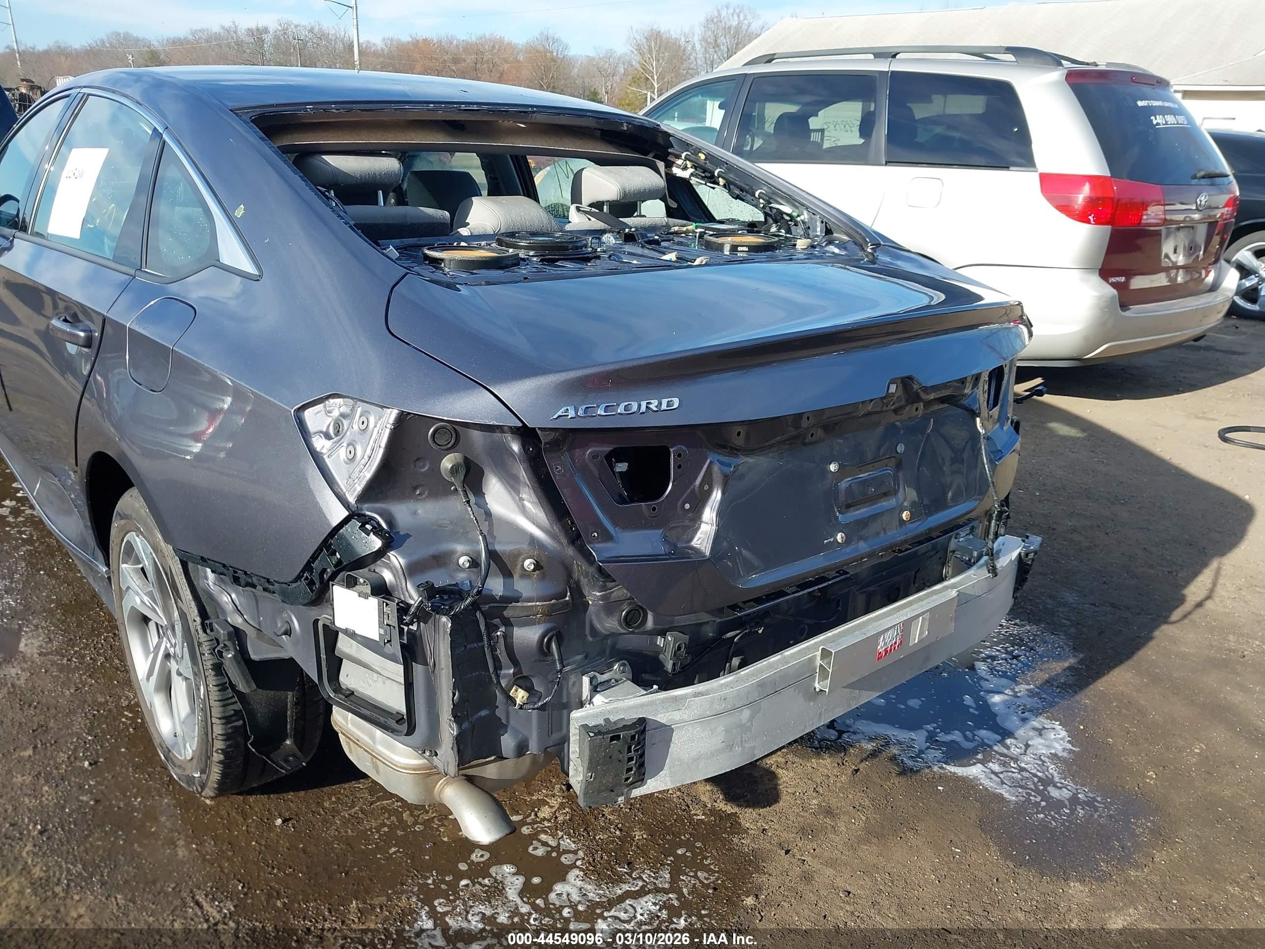 2019 Honda Accord Ex-l Gray vin: 1HGCV1F51KA163343