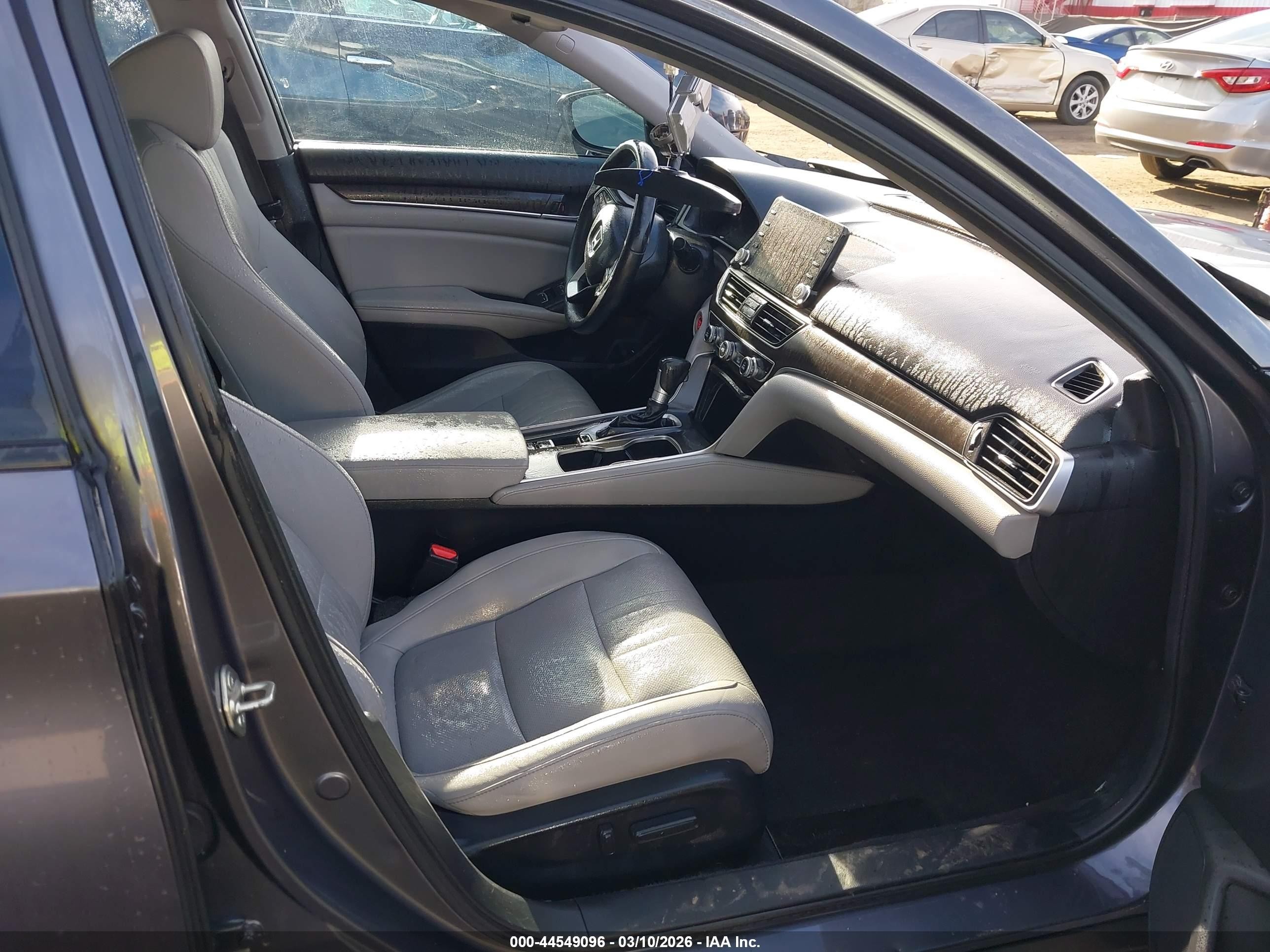 2019 Honda Accord Ex-l Gray vin: 1HGCV1F51KA163343