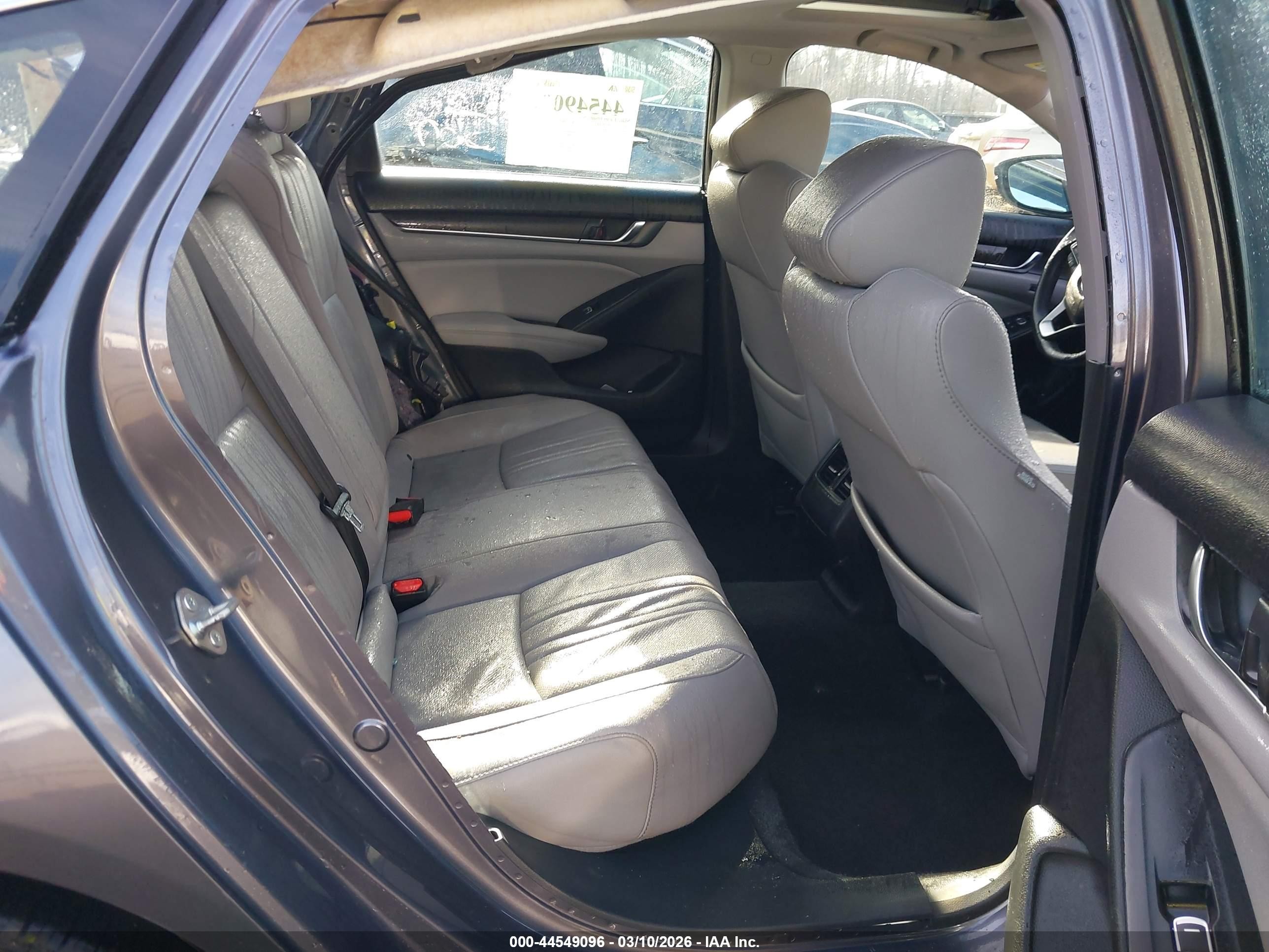 2019 Honda Accord Ex-l Gray vin: 1HGCV1F51KA163343