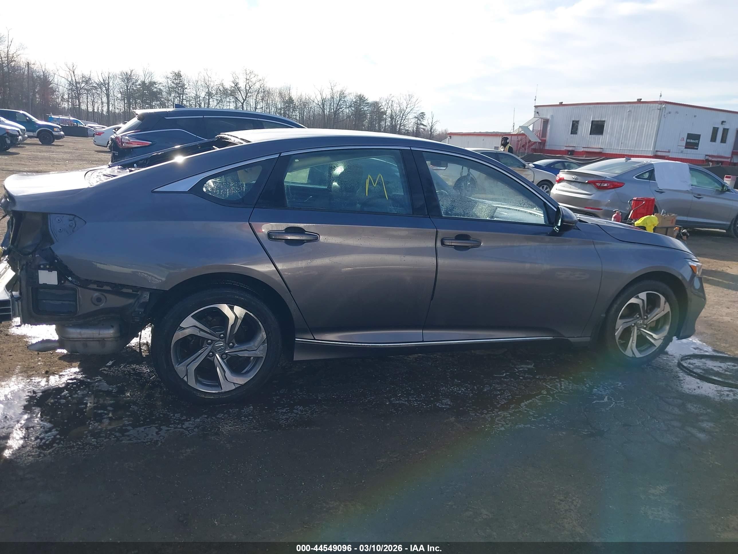 2019 Honda Accord Ex-l Gray vin: 1HGCV1F51KA163343