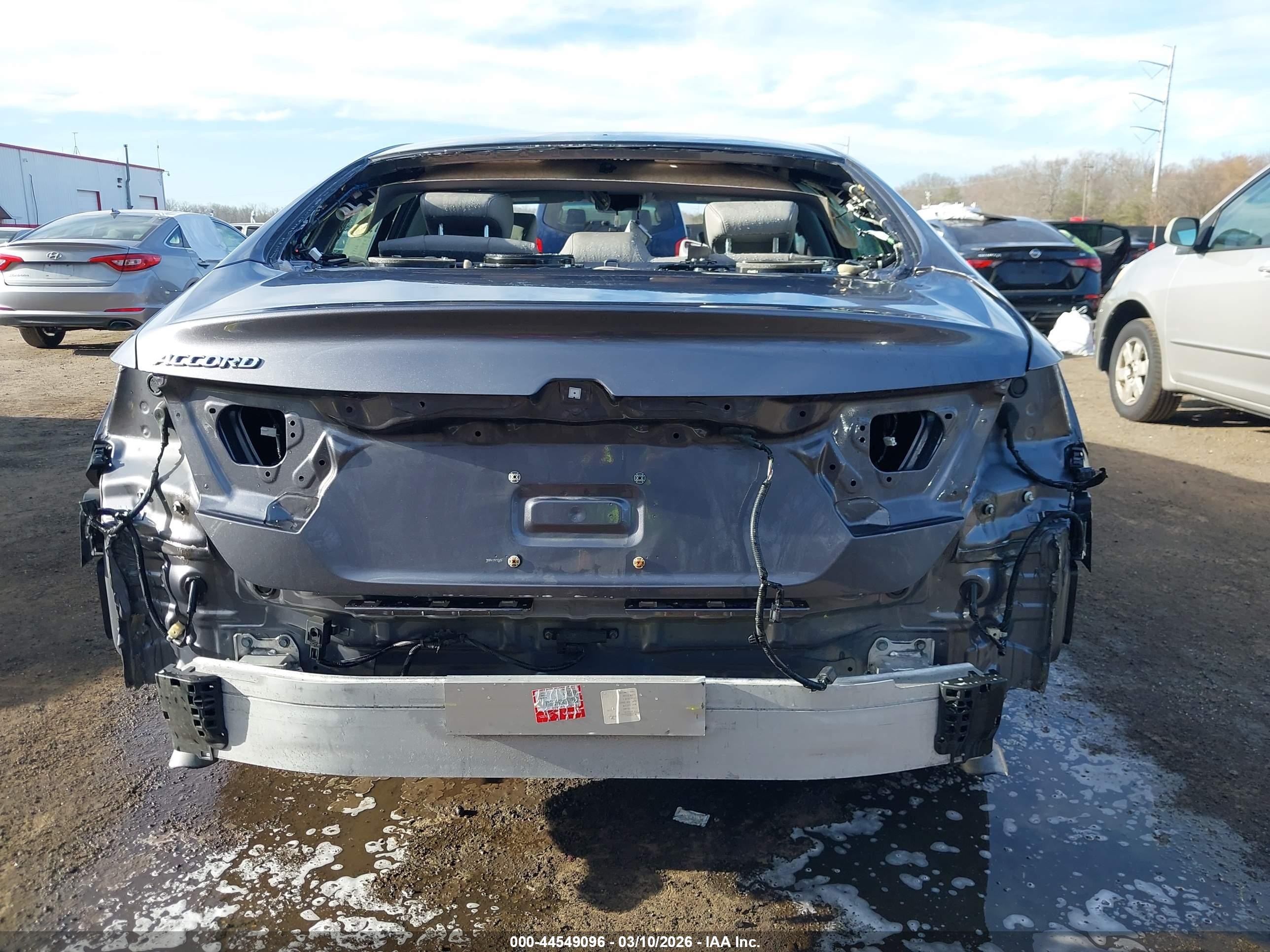 2019 Honda Accord Ex-l Gray vin: 1HGCV1F51KA163343