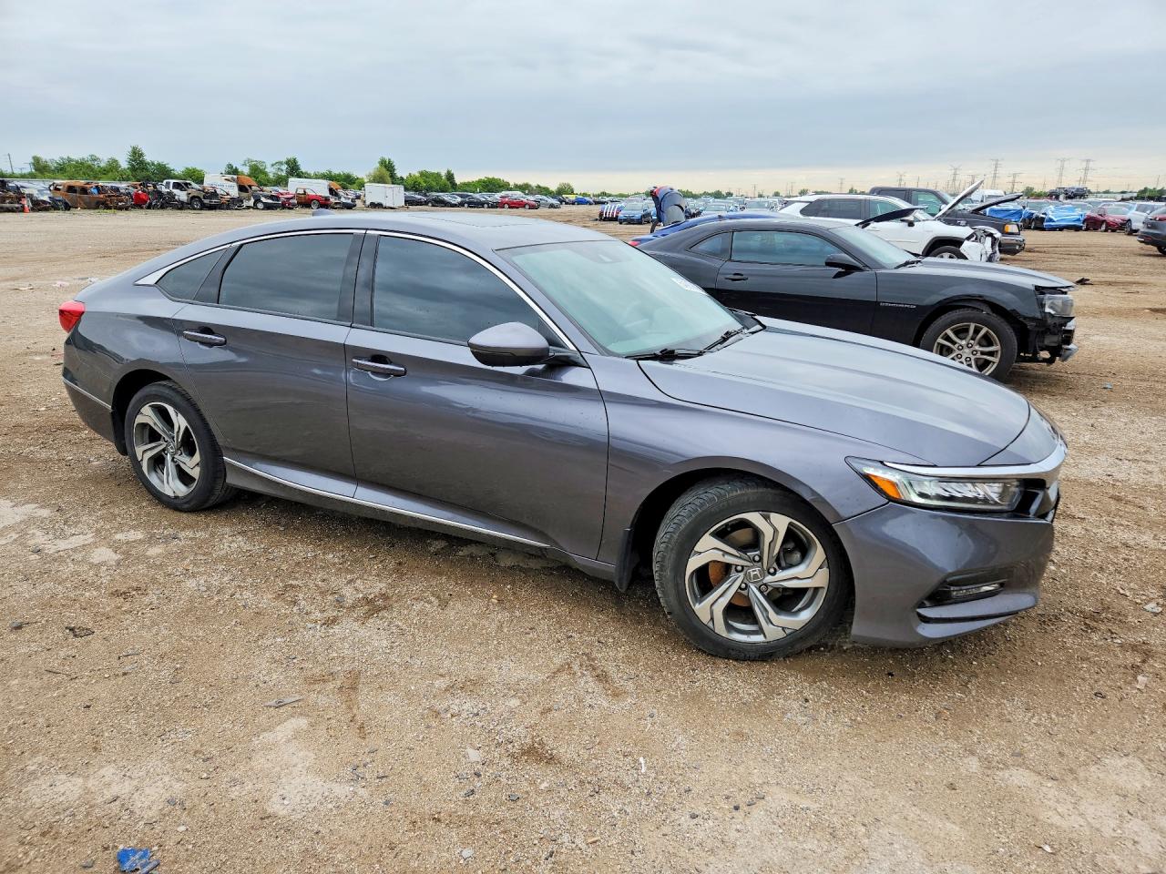 2018 Honda Accord Exl Gray vin: 1HGCV1F52JA112870